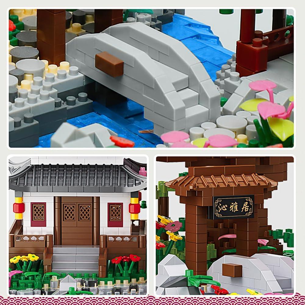 Juego de Construcción Estanque Flor Durazno CAMPIR 3320 Piezas