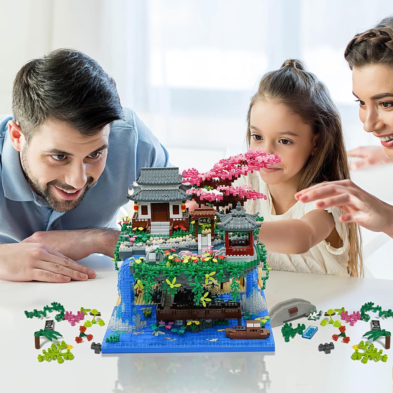 Juego de Construcción Estanque Flor Durazno CAMPIR 3320 Piezas