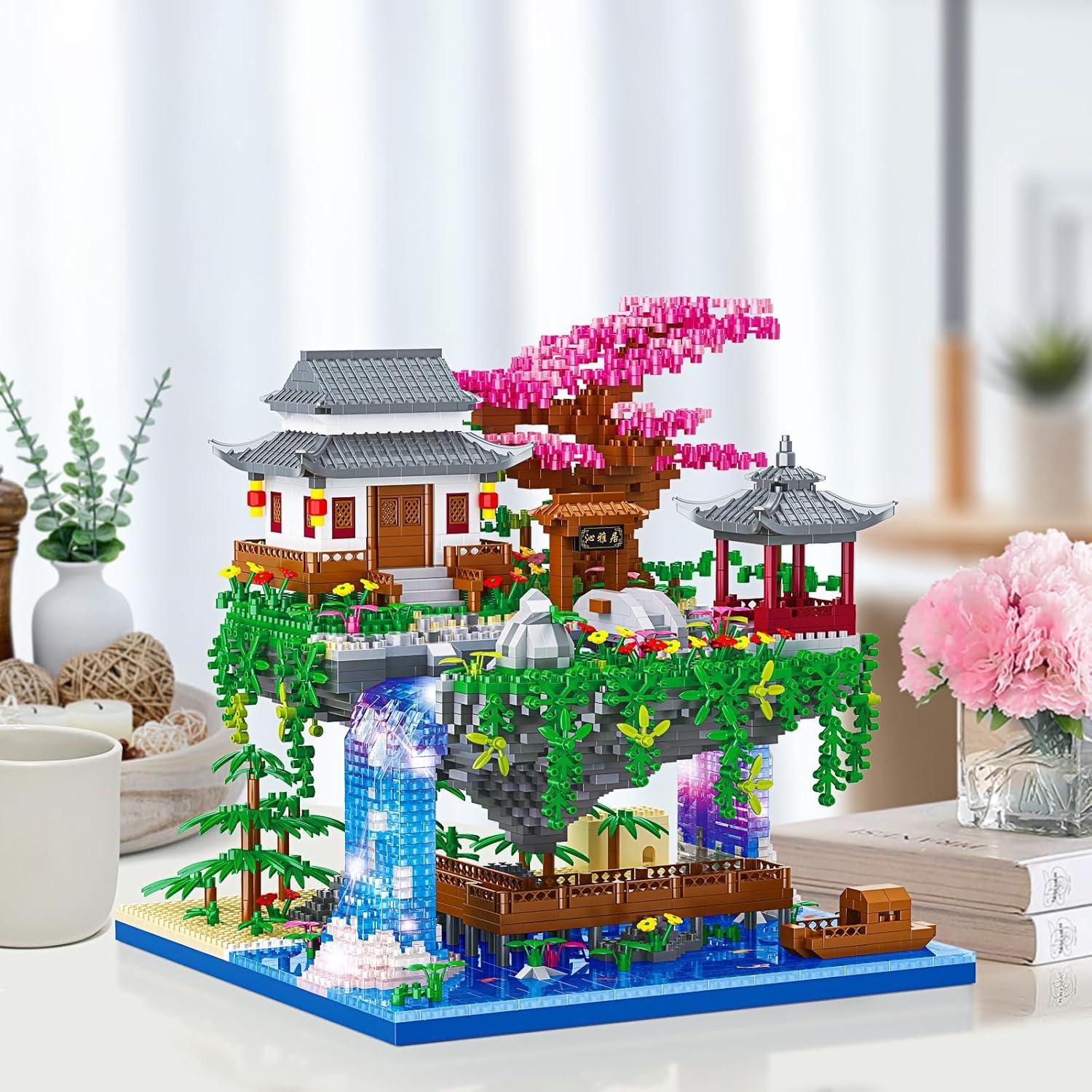 Juego de Construcción Estanque Flor Durazno CAMPIR 3320 Piezas