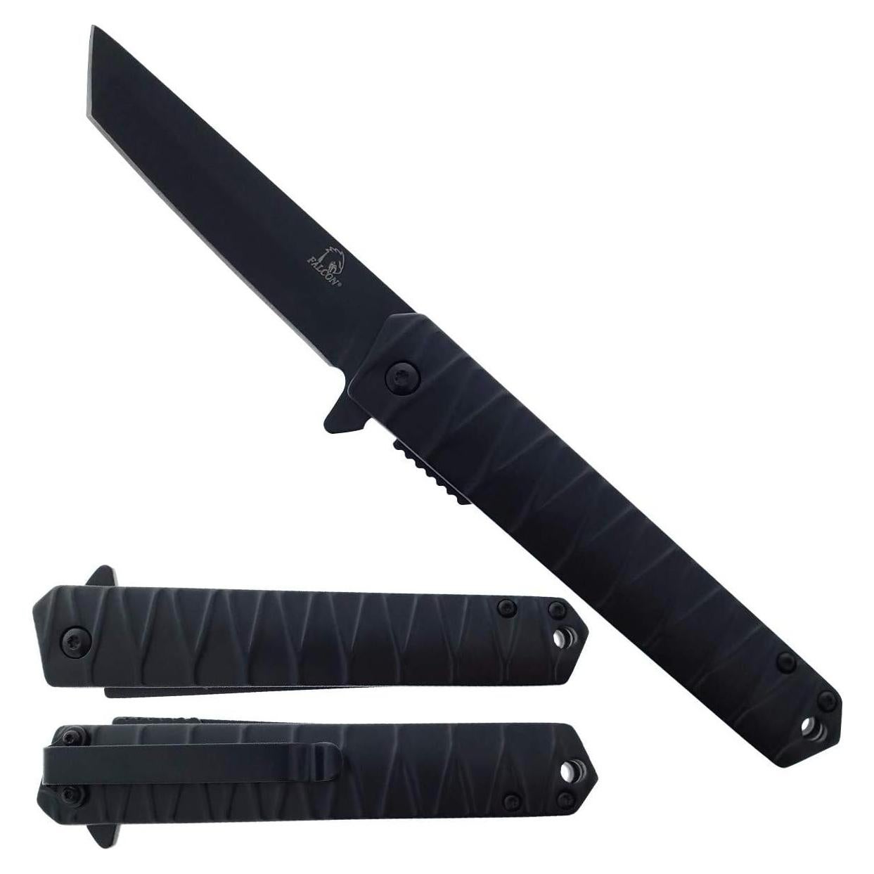 Cuchillo de bolsillo plegable Falcon Tanto acero inoxidable 20.32 cm