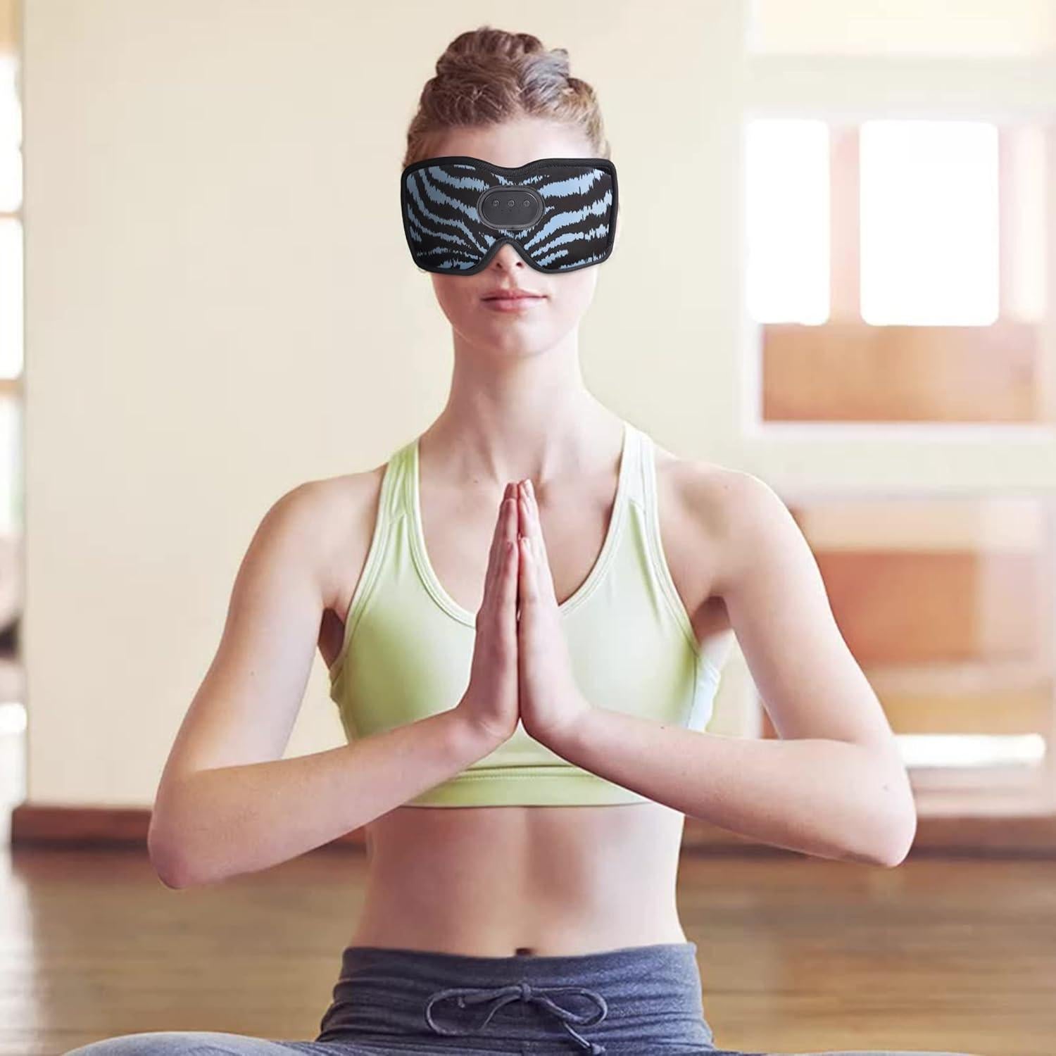 Máscara de Ojos Bluetooth SYPVRY 3D con Auriculares Inalámbricos