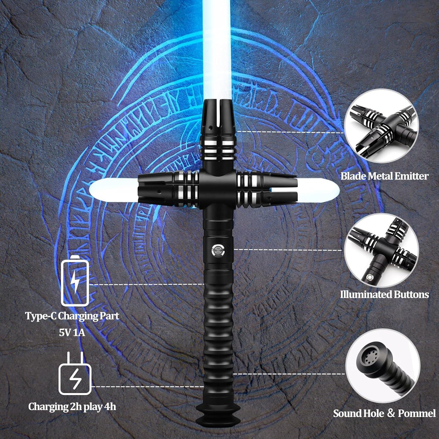 Sable de Luz Profesional AOSABER RGB 86 cm para Duelos