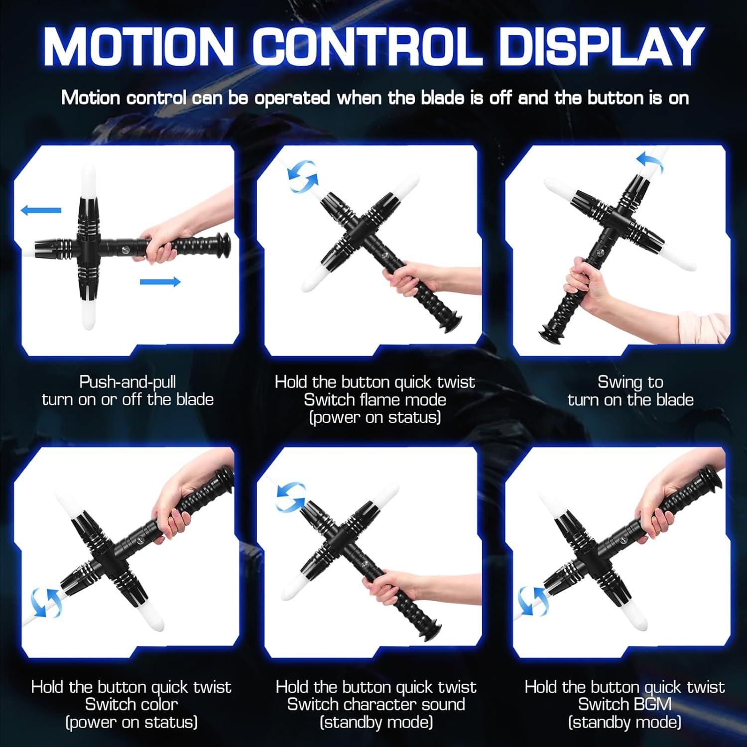 Sable de Luz Profesional AOSABER RGB 86 cm para Duelos