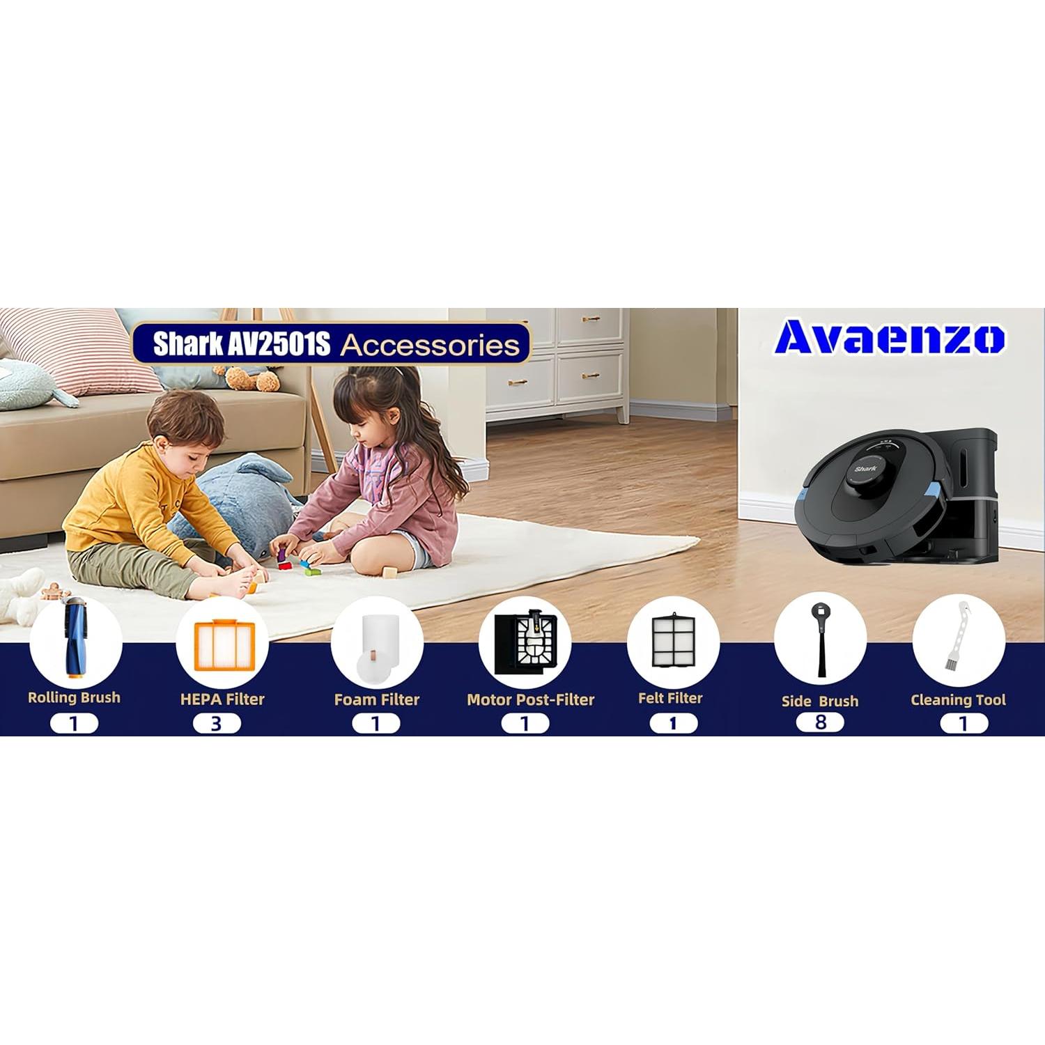 Kit de Repuesto para Aspiradora Shark AV2501S AV2511AE - Filtros y Cepillos