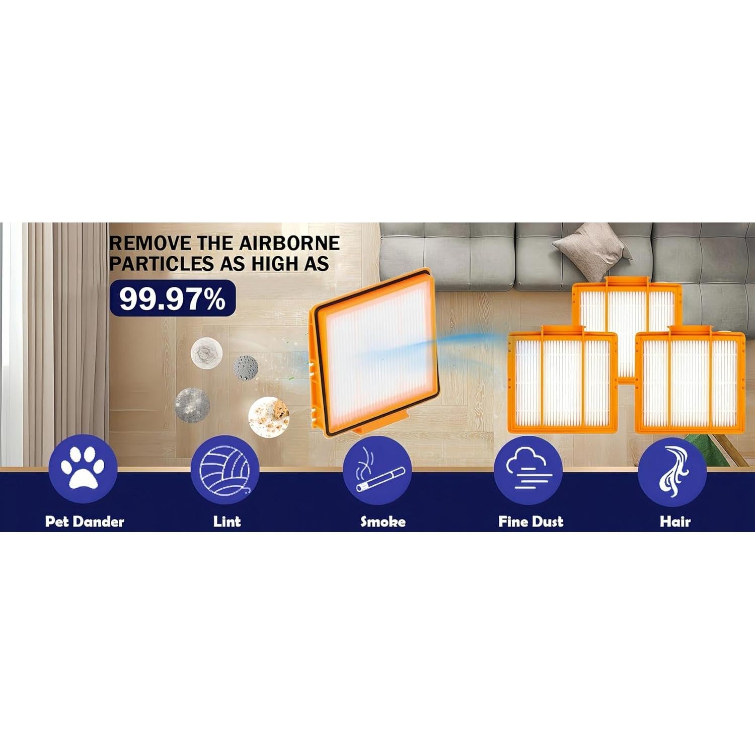 Kit de Repuesto para Aspiradora Shark AV2501S AV2511AE - Filtros y Cepillos