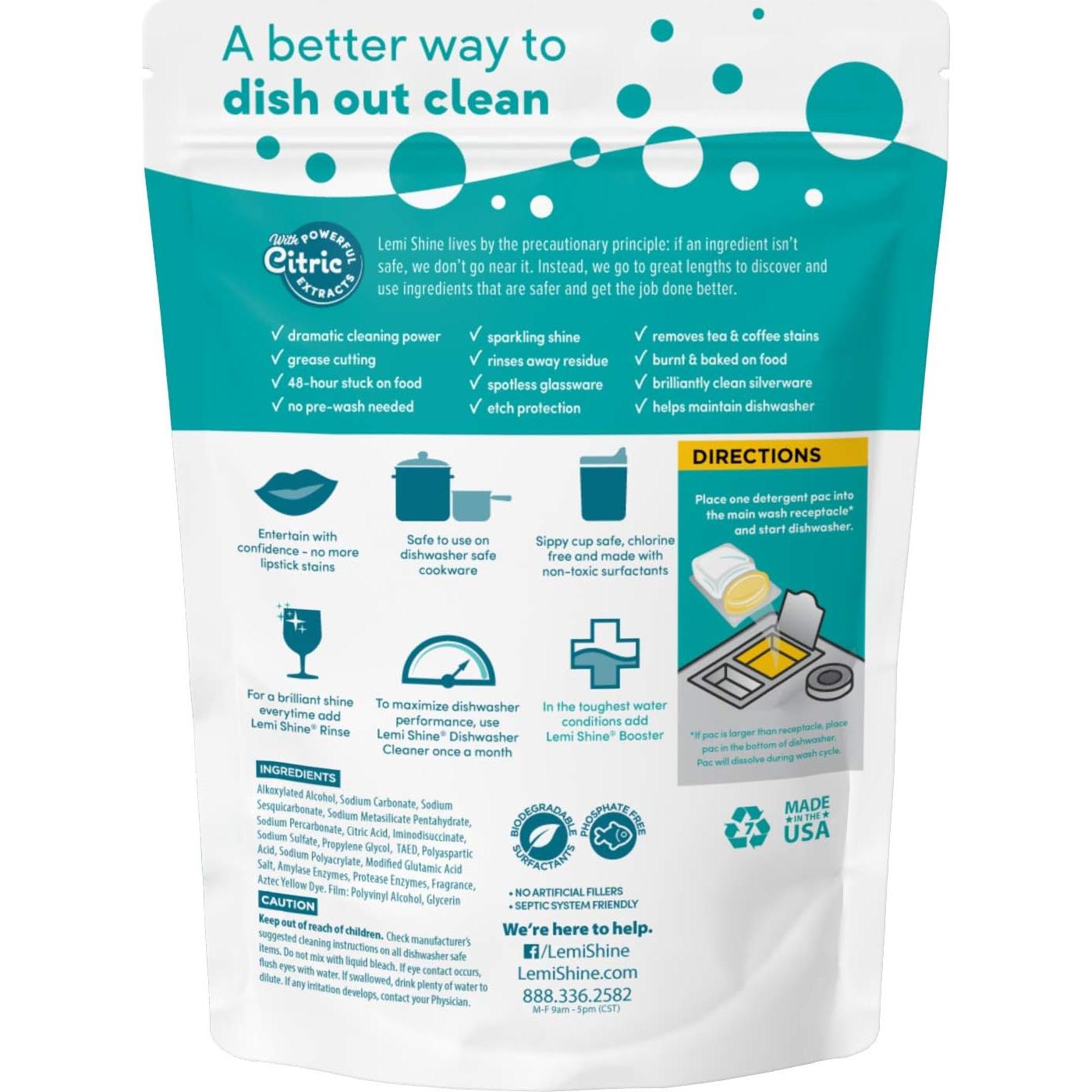 Detergente para Lavavajillas Lemi Shine - 42 Cápsulas Naturales