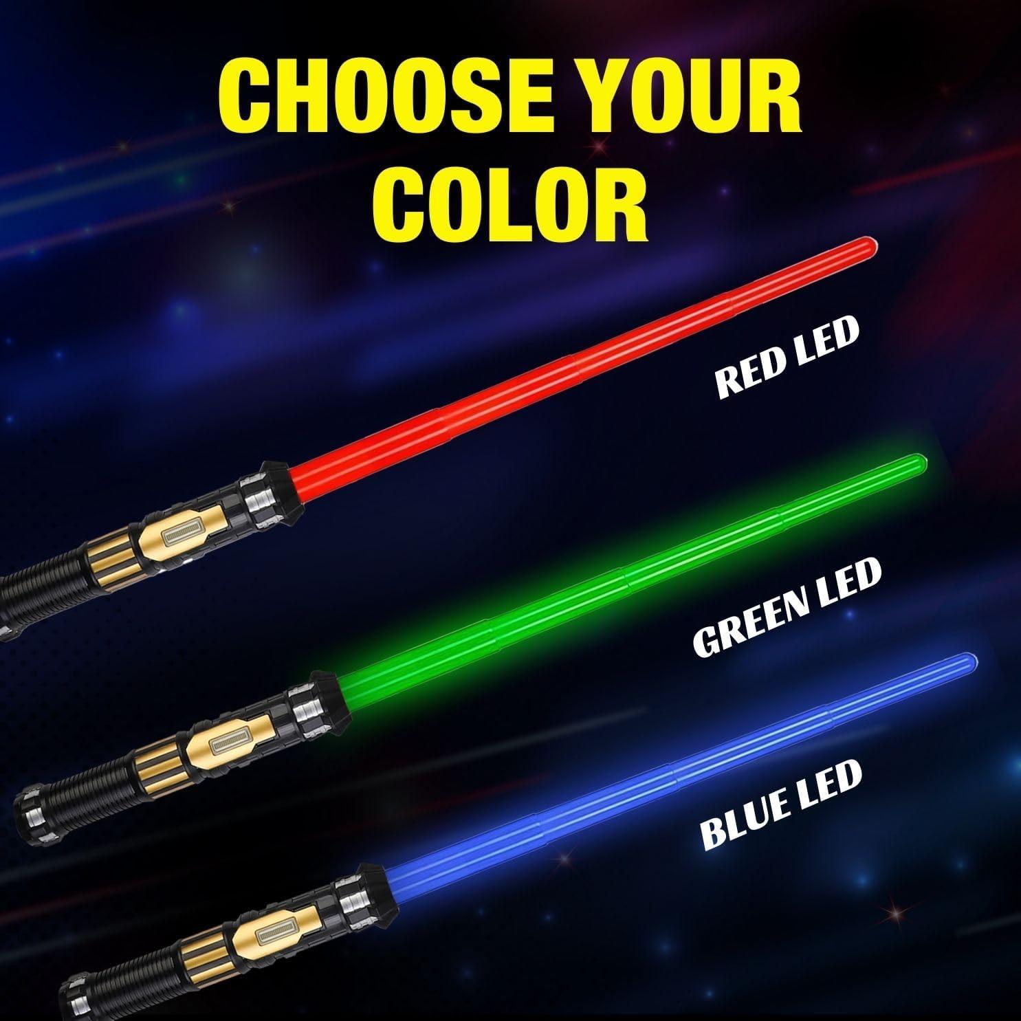 Set de 12 Sables LED Liberty Imports - Espadas Retráctiles con Sonido