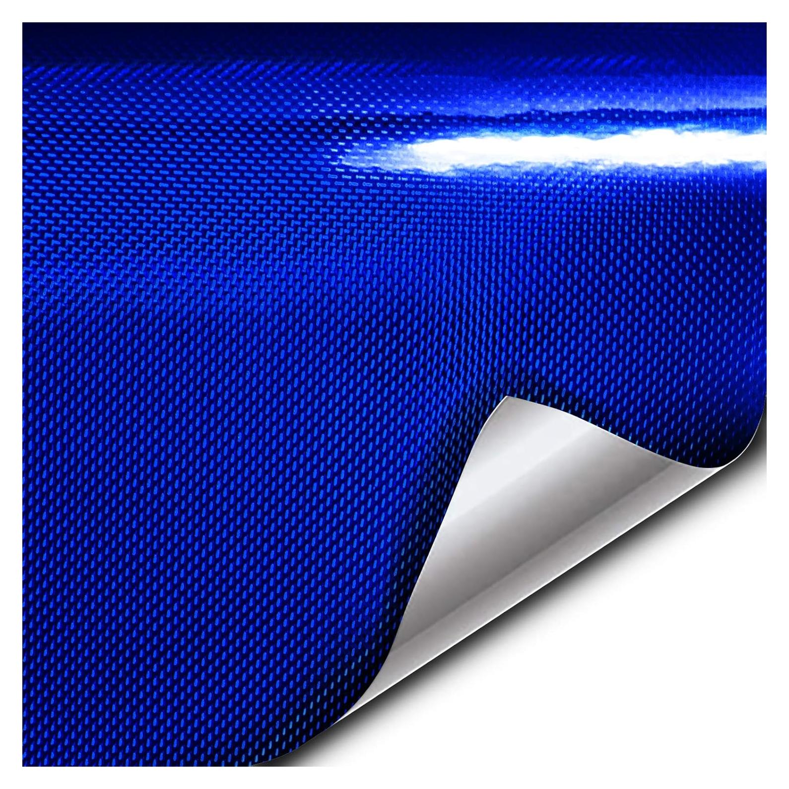 Vinilo Holográfico VViViD+ 30.48x152.4cm Azul para Automóviles