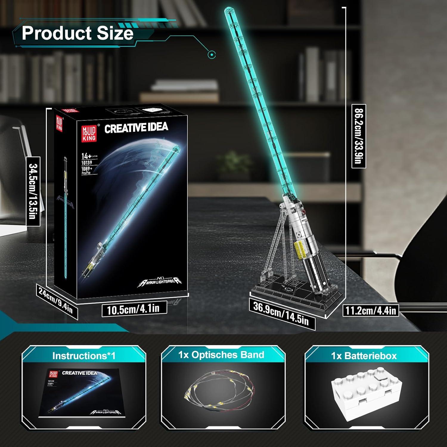 Set de Construcción Sable de Luz Mould King 10139 1089 Pzas