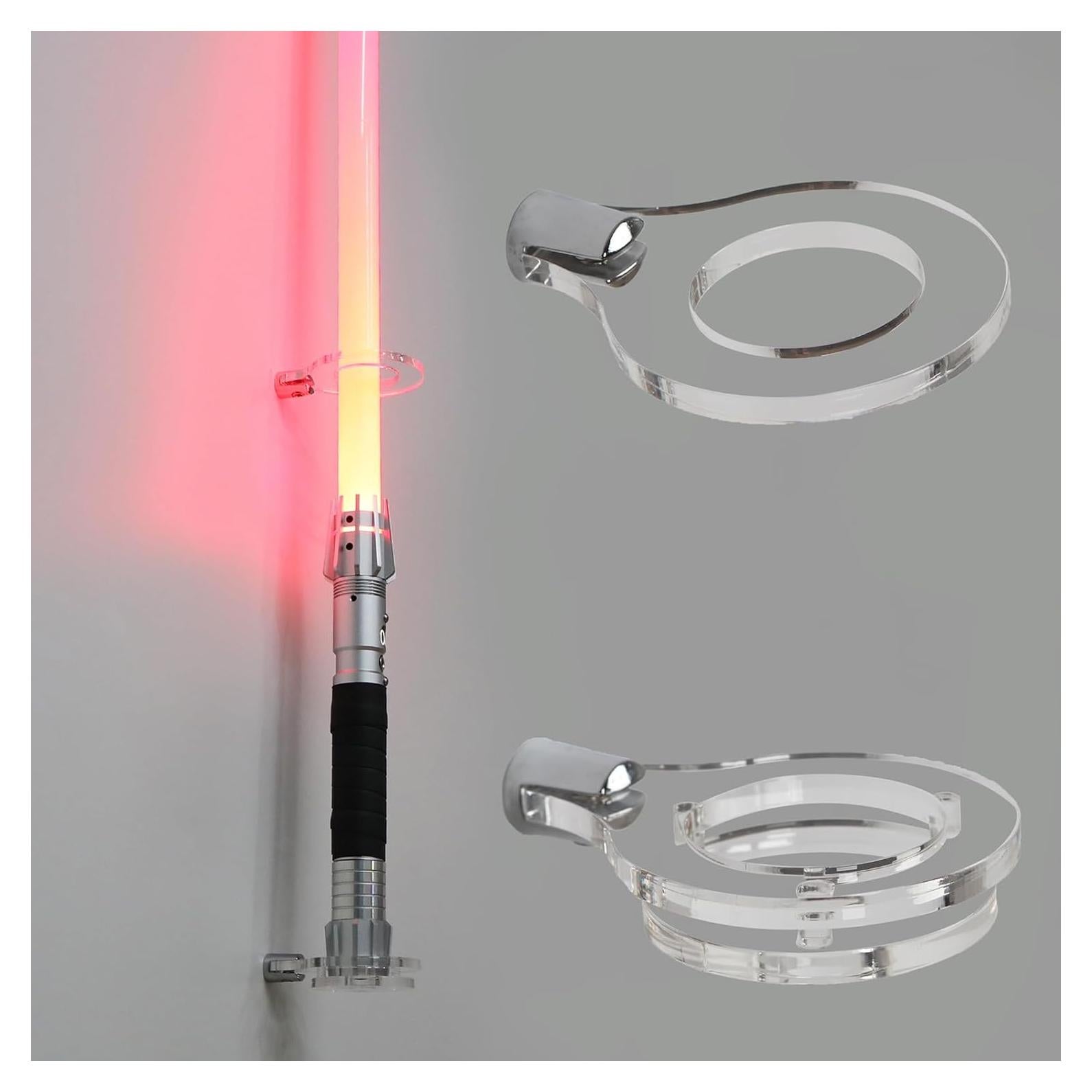 Soporte de Pared para Sable de Luz HHUXIUE Acrílico 1 Agujero