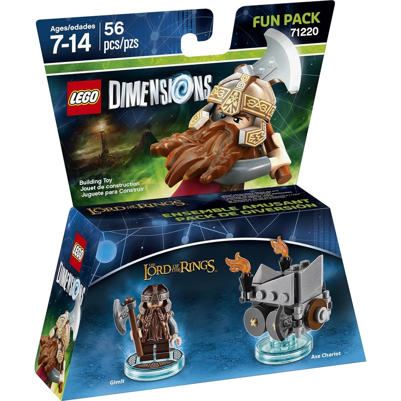 Paquete Divertido Gimli LEGO Dimensions - Videojuego 8x6.8 cm