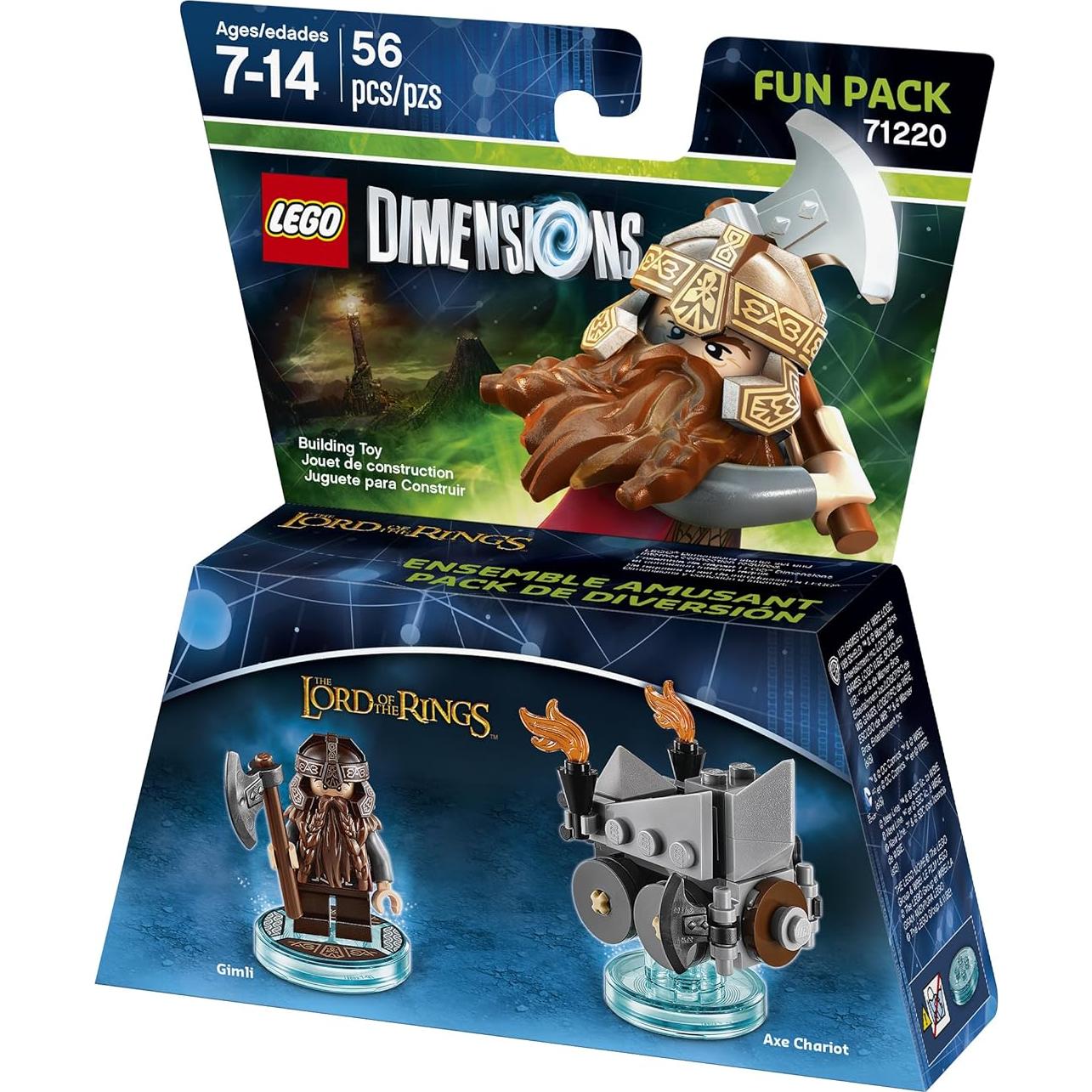 Paquete Divertido Gimli LEGO Dimensions - Videojuego 8x6.8 cm