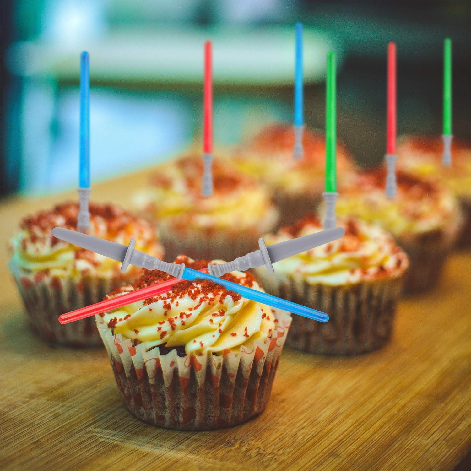 Decoraciones de Cupcake Sable de Luz Gergory - 12 Piezas