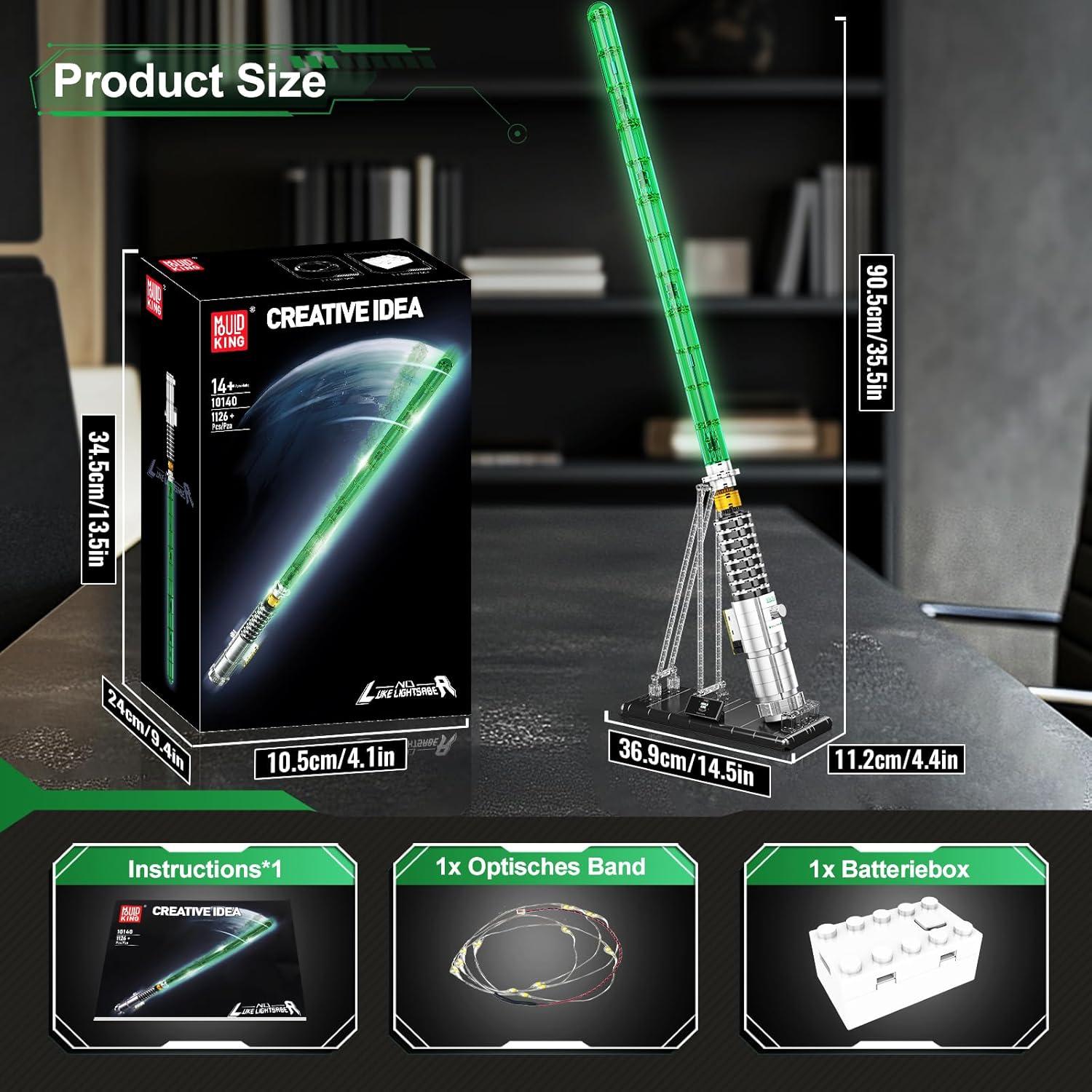 Set de Construcción Sable de Luz Mould King 10140 1126 Piezas