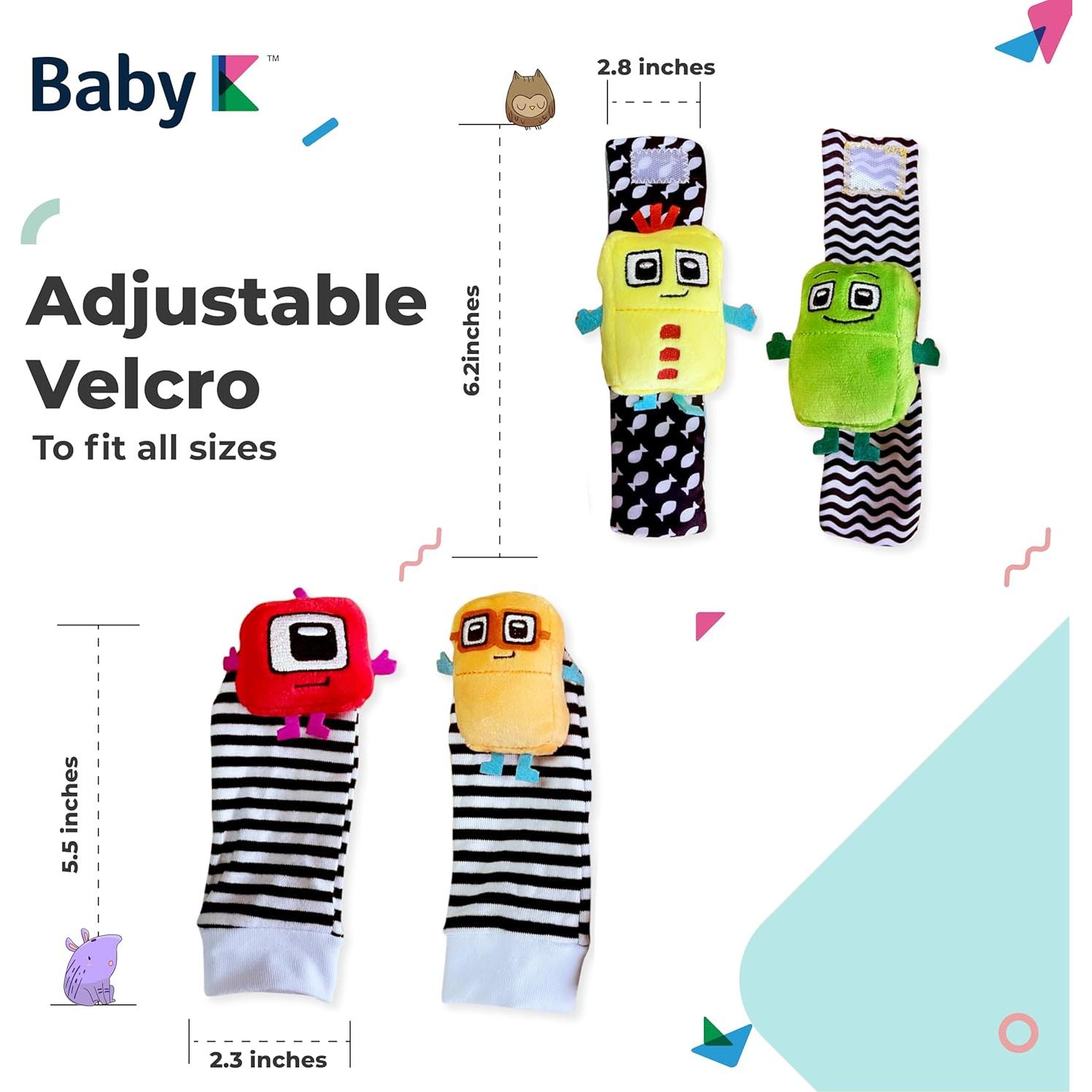 Calcetines Sonajeros para Bebés BABY K - Set L para 0-12 Meses