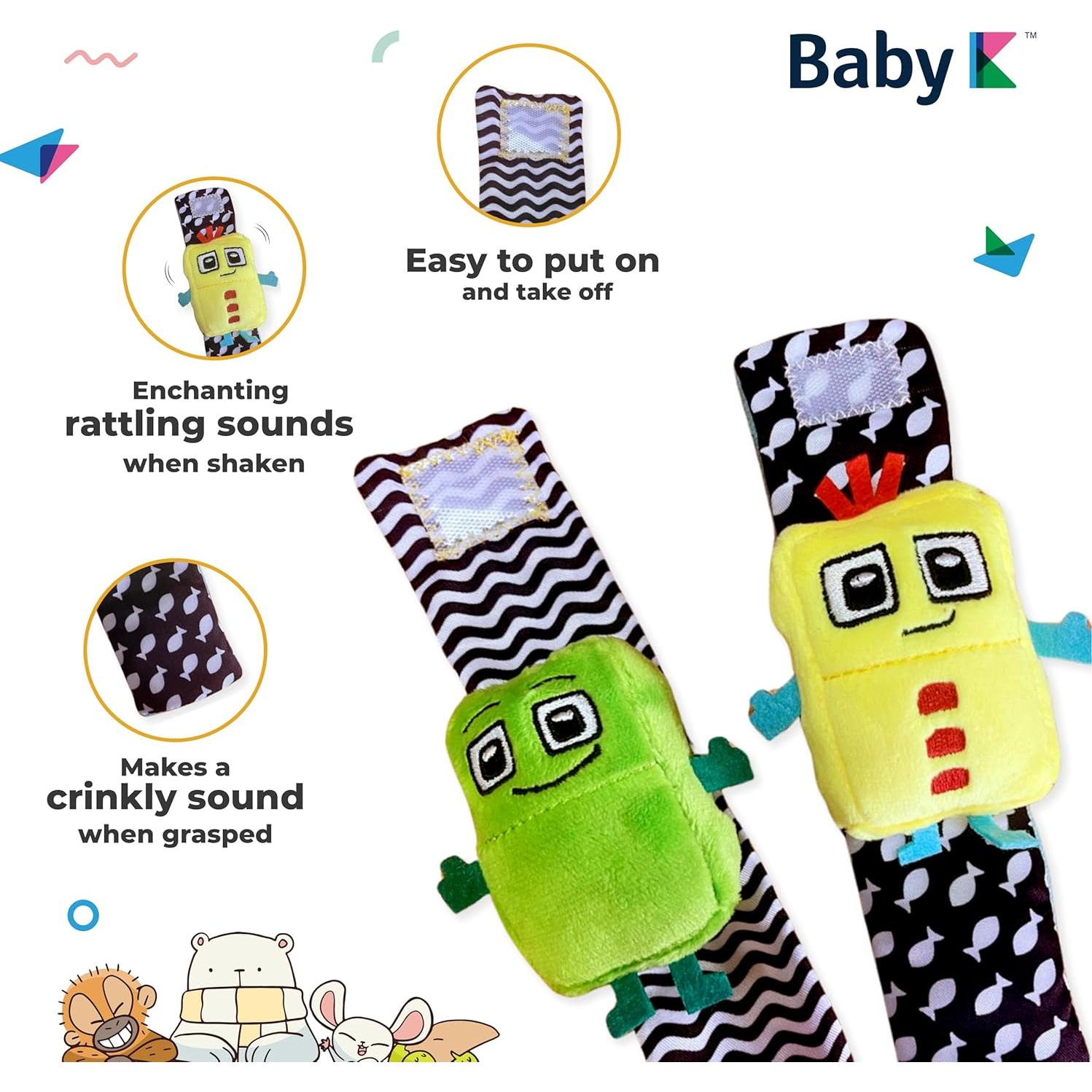 Calcetines Sonajeros para Bebés BABY K - Set L para 0-12 Meses