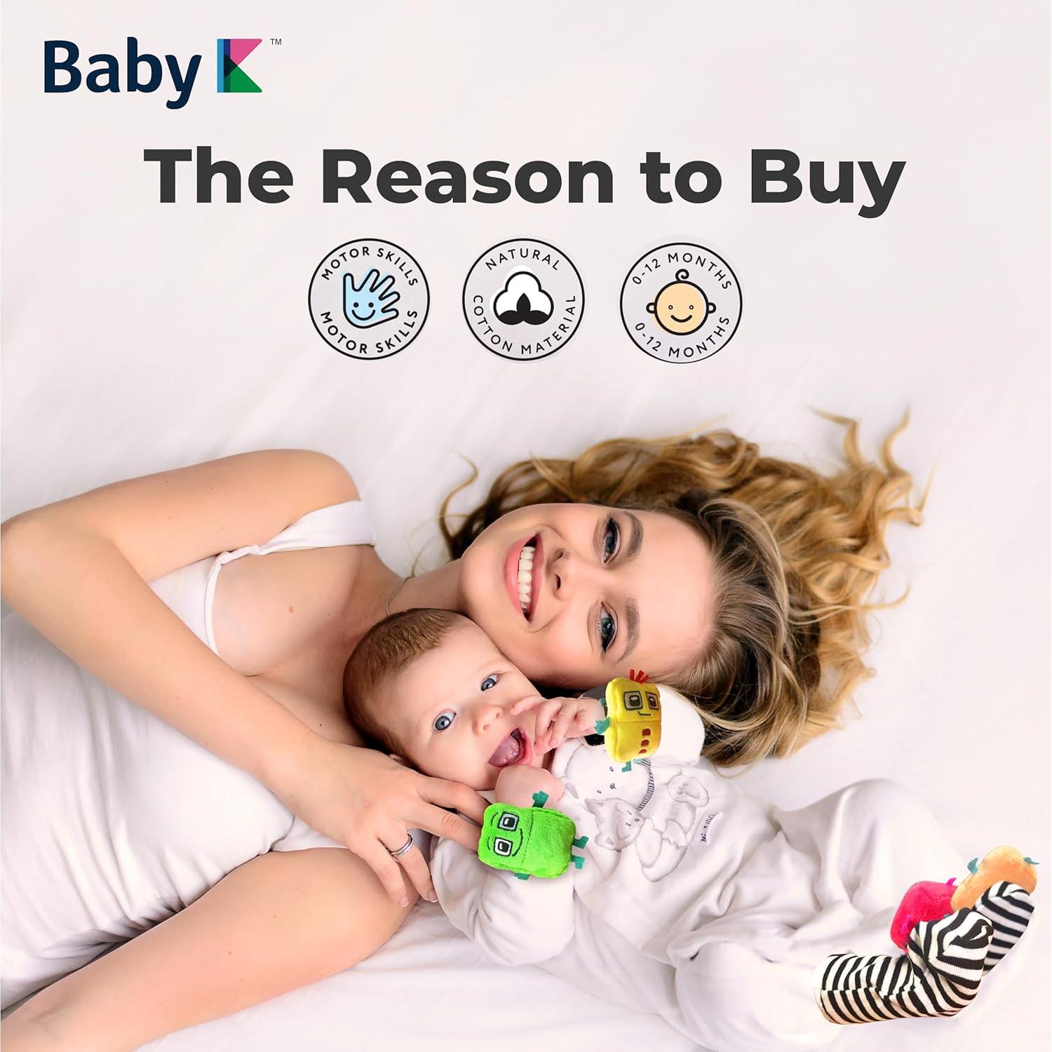 Calcetines Sonajeros para Bebés BABY K - Set L para 0-12 Meses