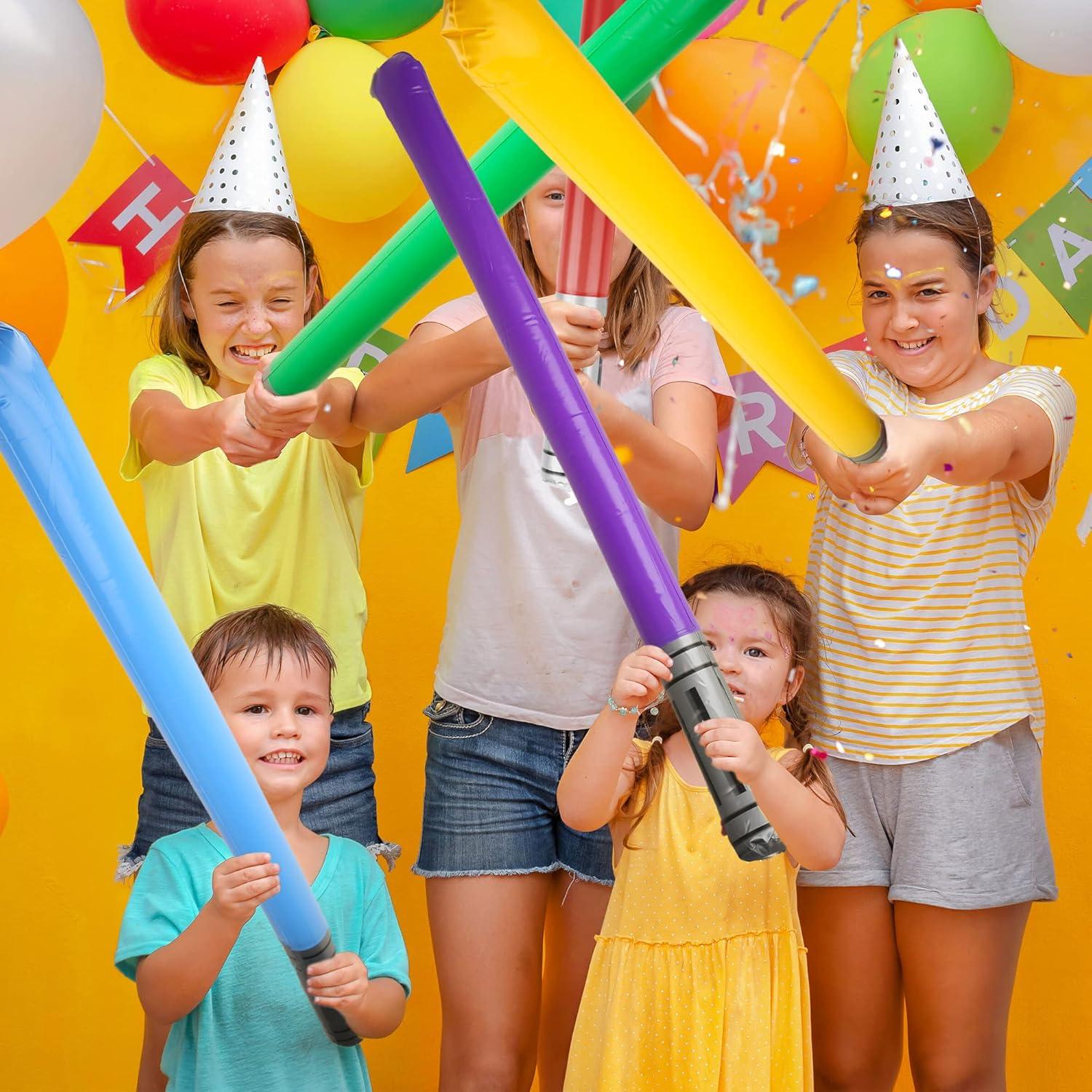 60 Sables de Luz Inflables Cotiny 90 cm para Niños Fiesta