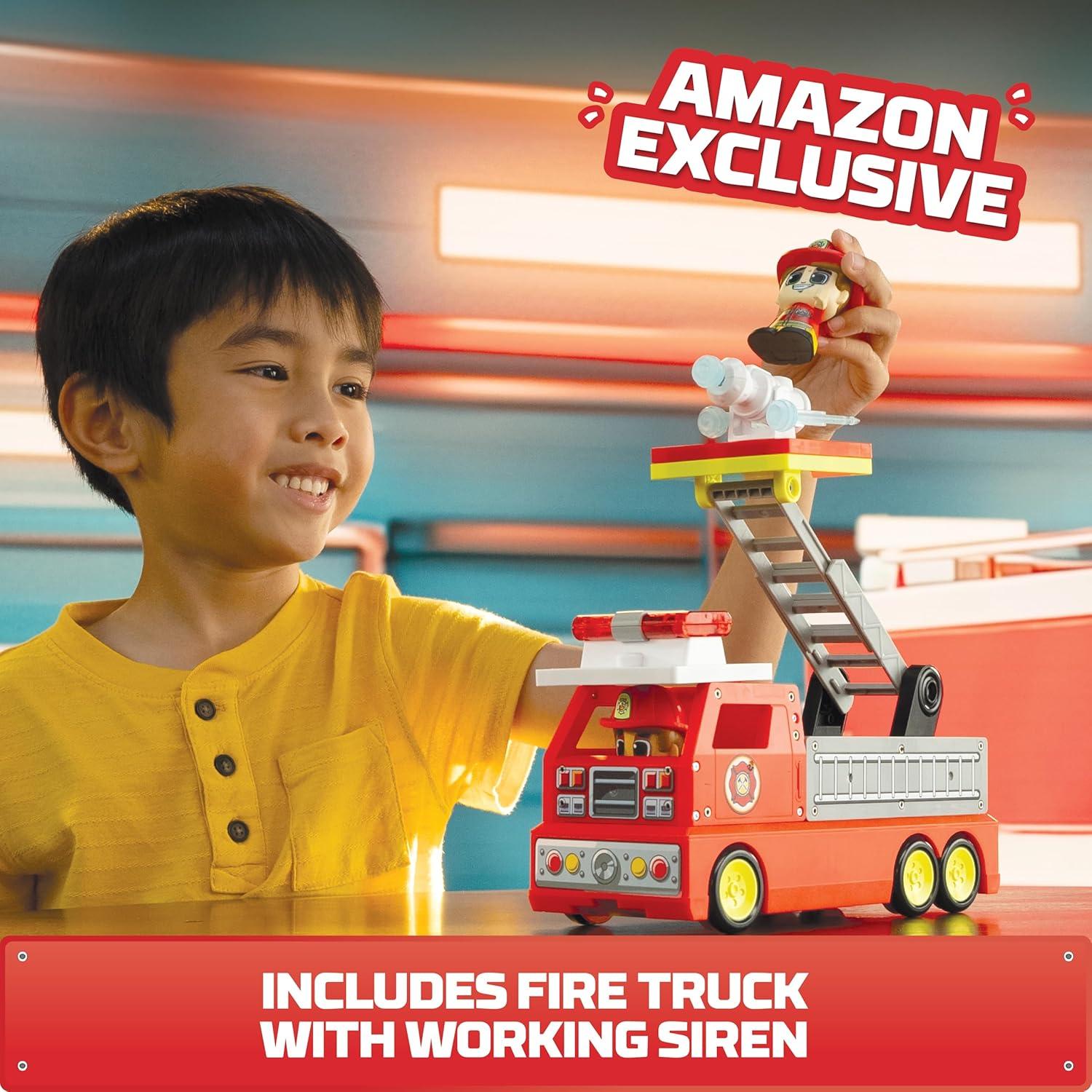 Estación de Bomberos Tile Town + Juego Magnético 66 Piezas