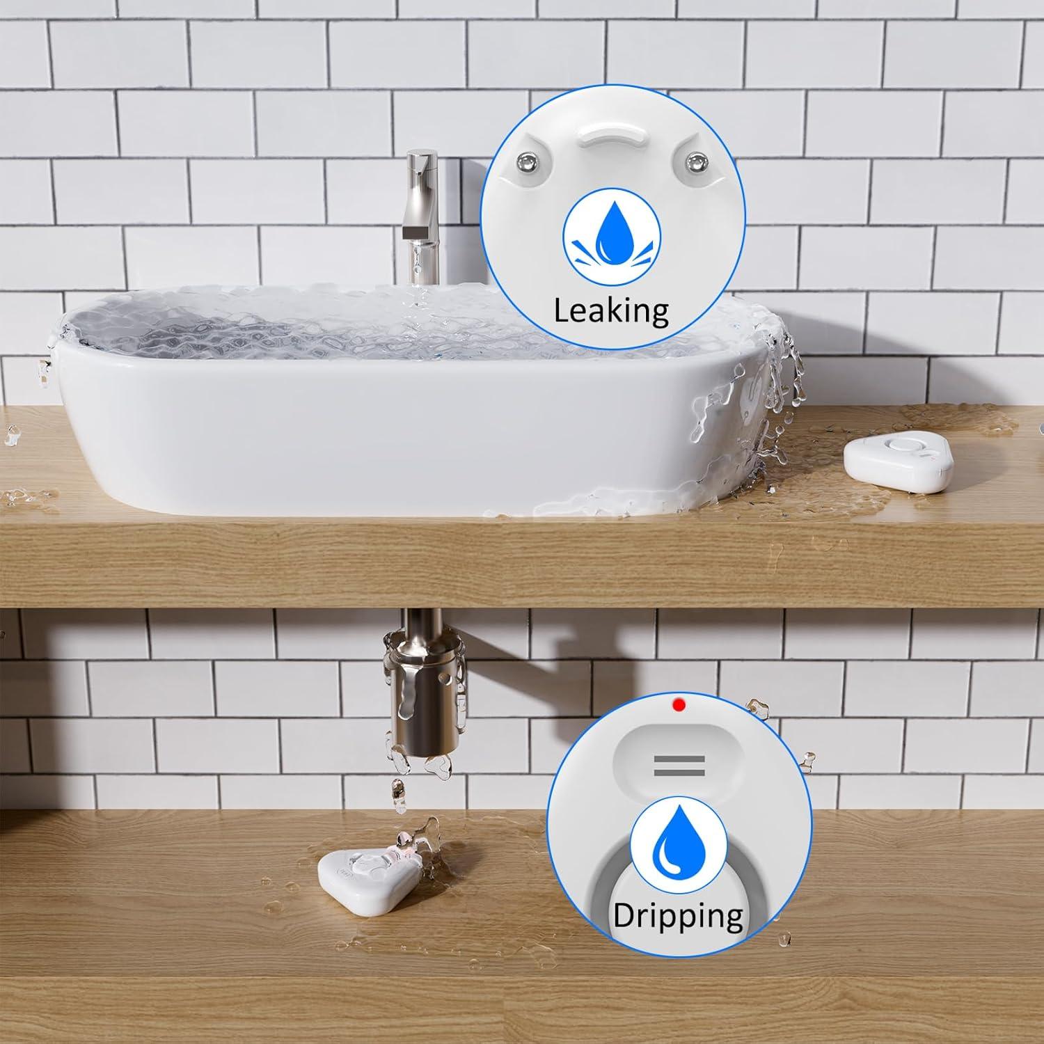 Detector de Fugas de Agua Stechro WD76 120dB IP66 Batería AAA