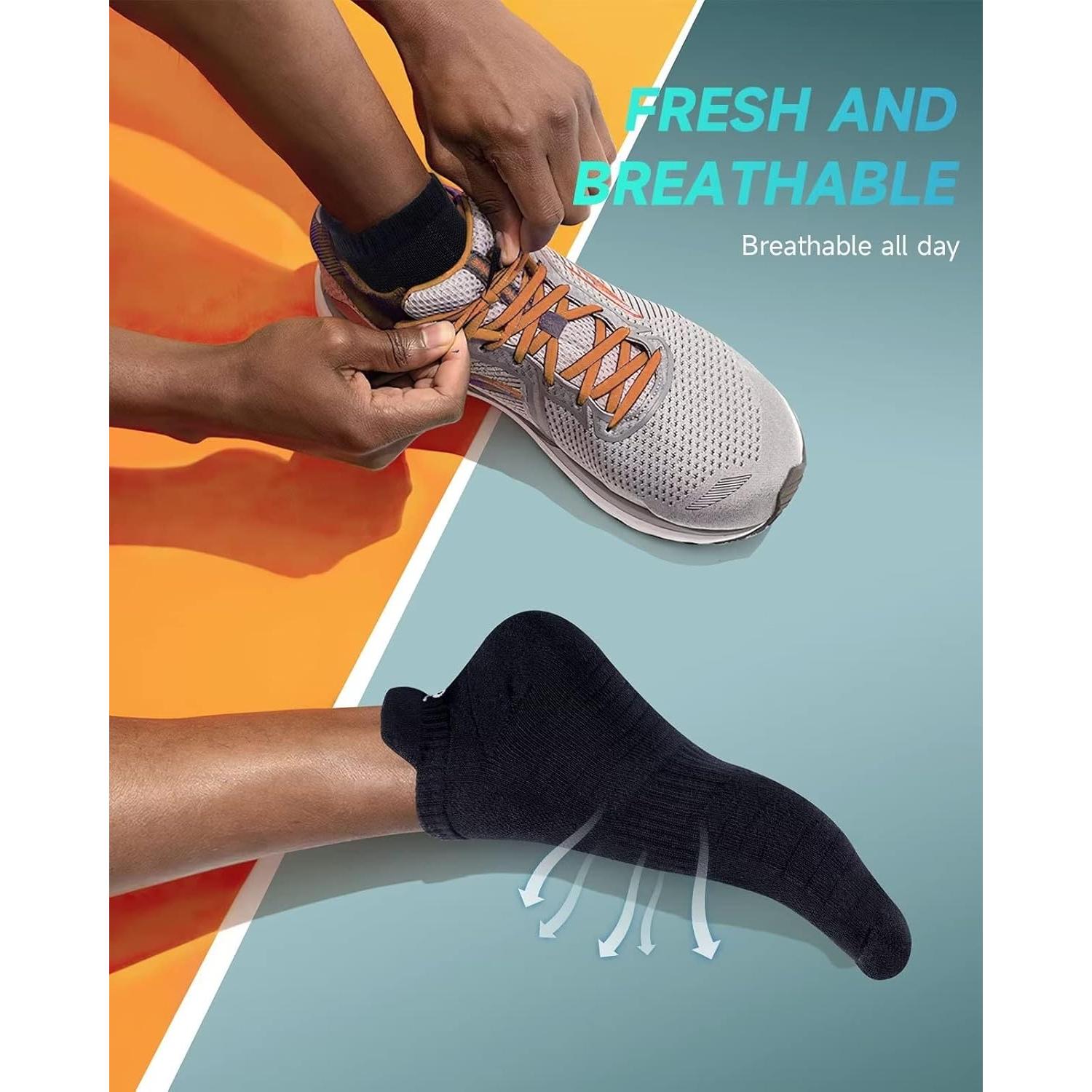 Calcetines Deportivos TANSTC Antideslizantes 6 Pares Unisex