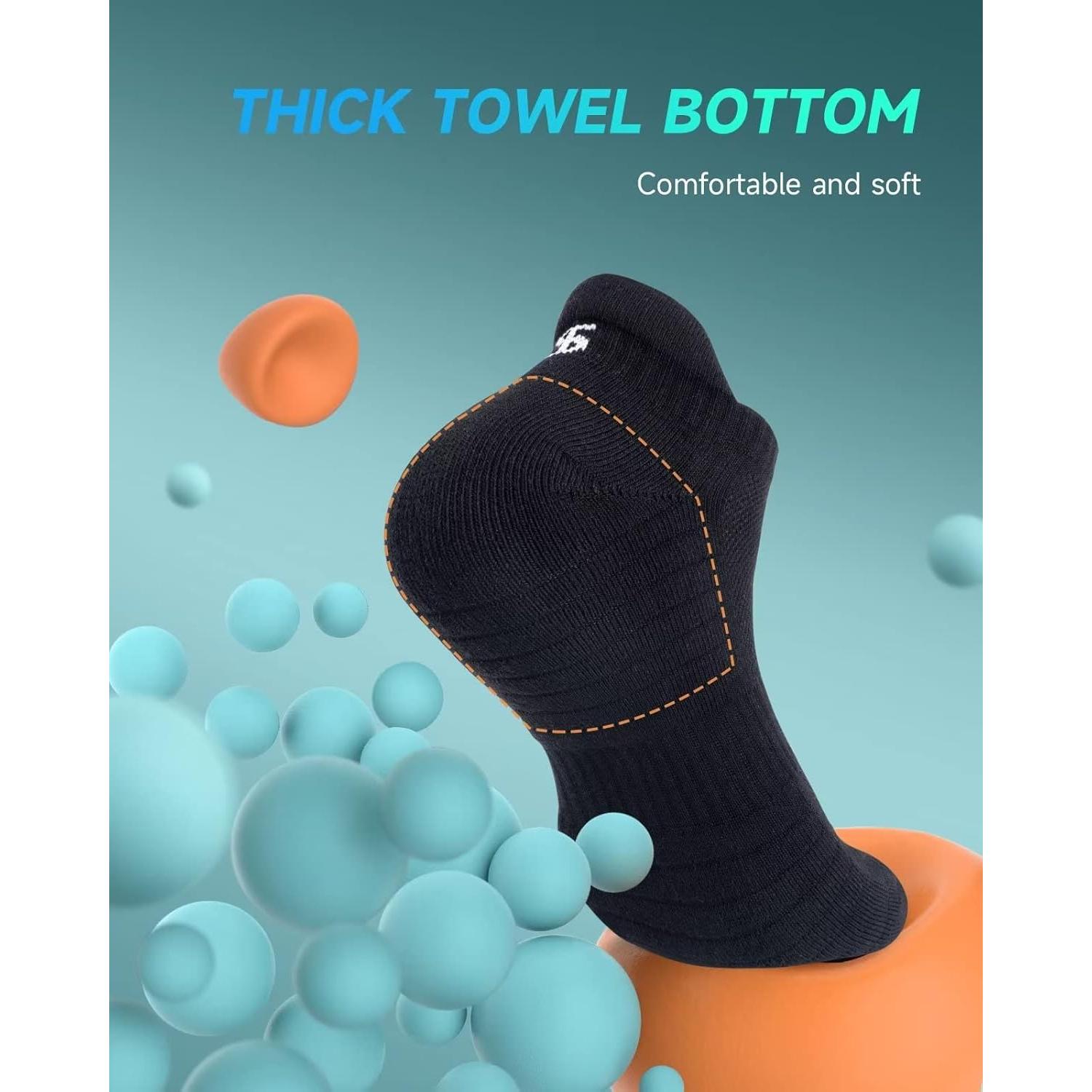 Calcetines Deportivos TANSTC Antideslizantes 6 Pares Unisex