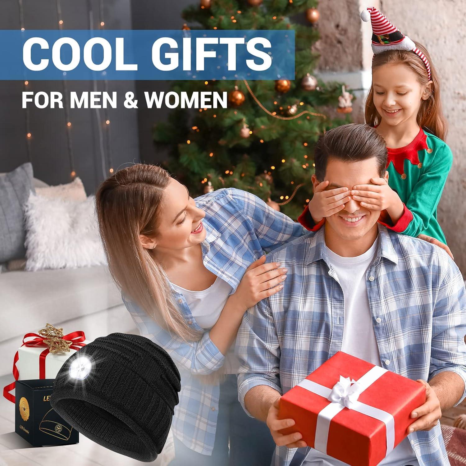 Gorro Beanie LED EastPin Negro Recargable para Hombres