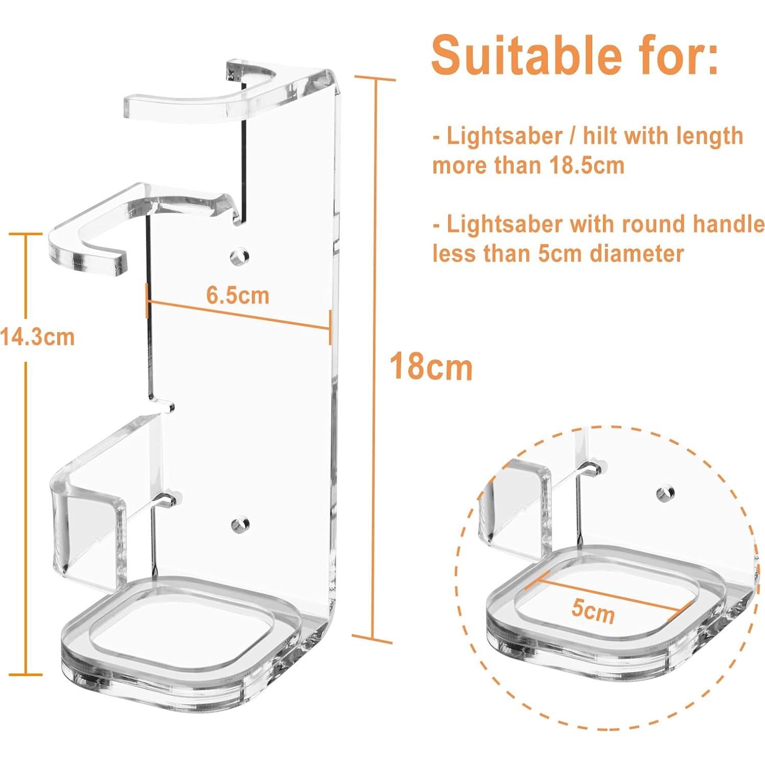 Soporte de Pared Cosmos para Sable de Luz Acrílico 2 Pcs