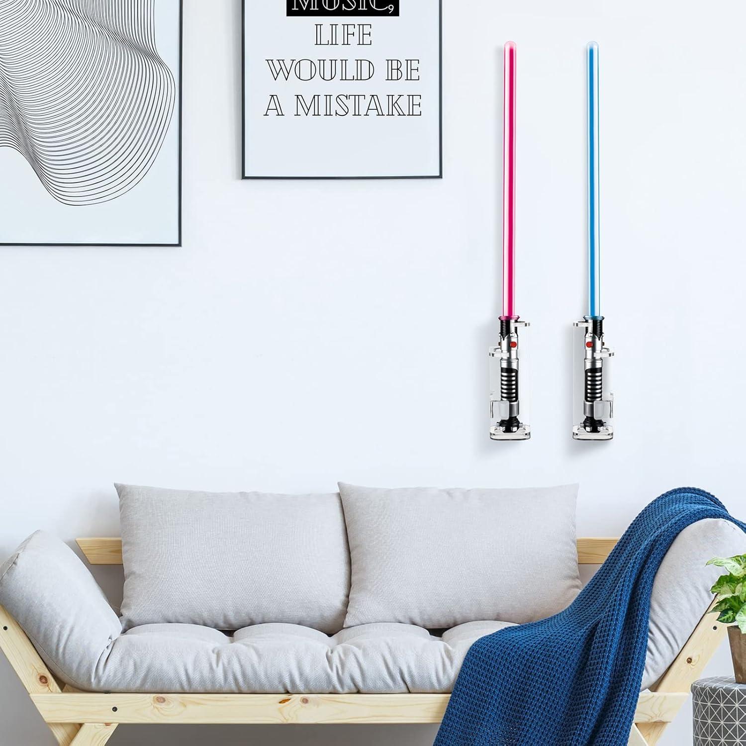 Soporte de Pared Cosmos para Sable de Luz Acrílico 2 Pcs