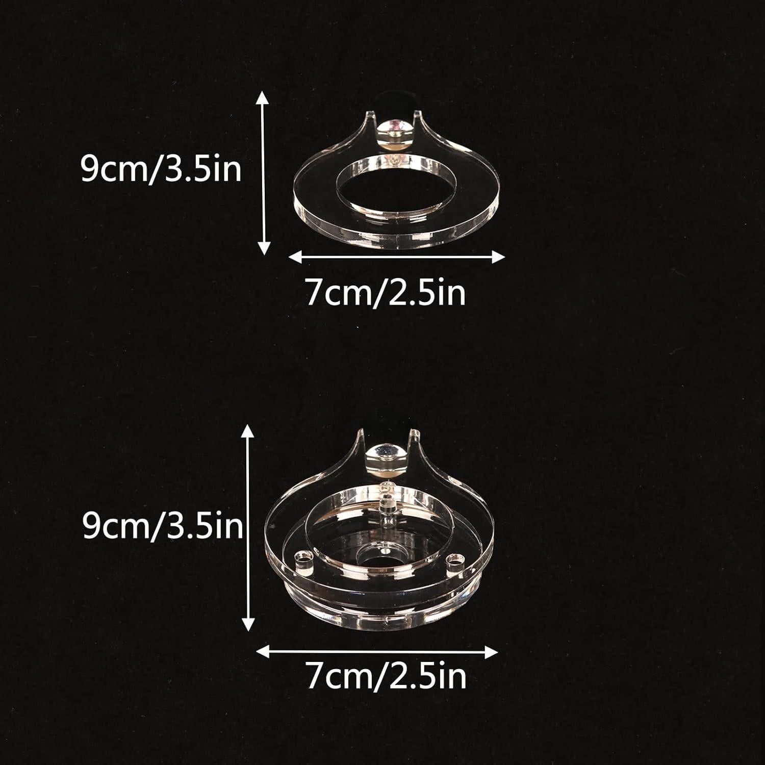 Soporte de sable de luz WANLIAN acrílico transparente 1 agujero