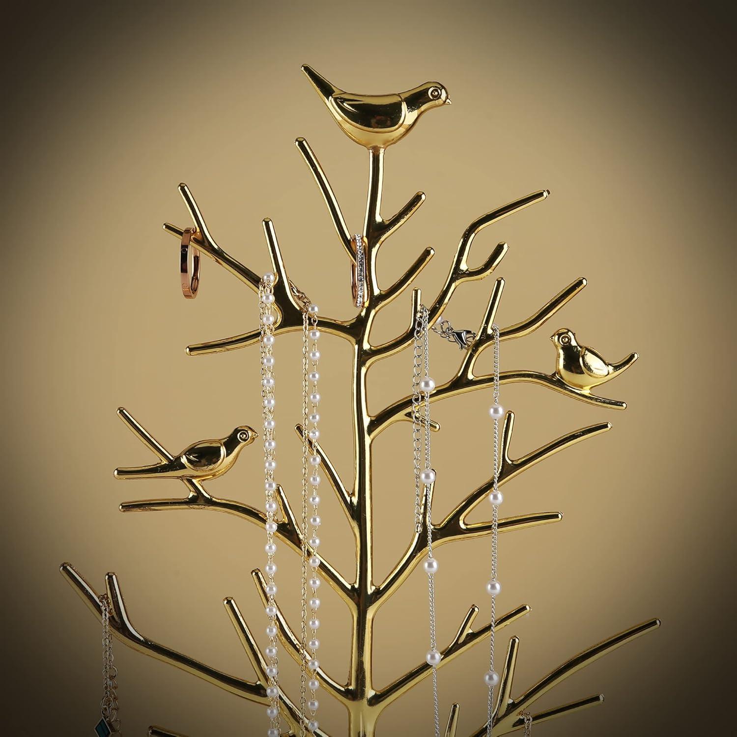 Soporte de Joyería MORE&LESS Árbol de Metal con Bandeja