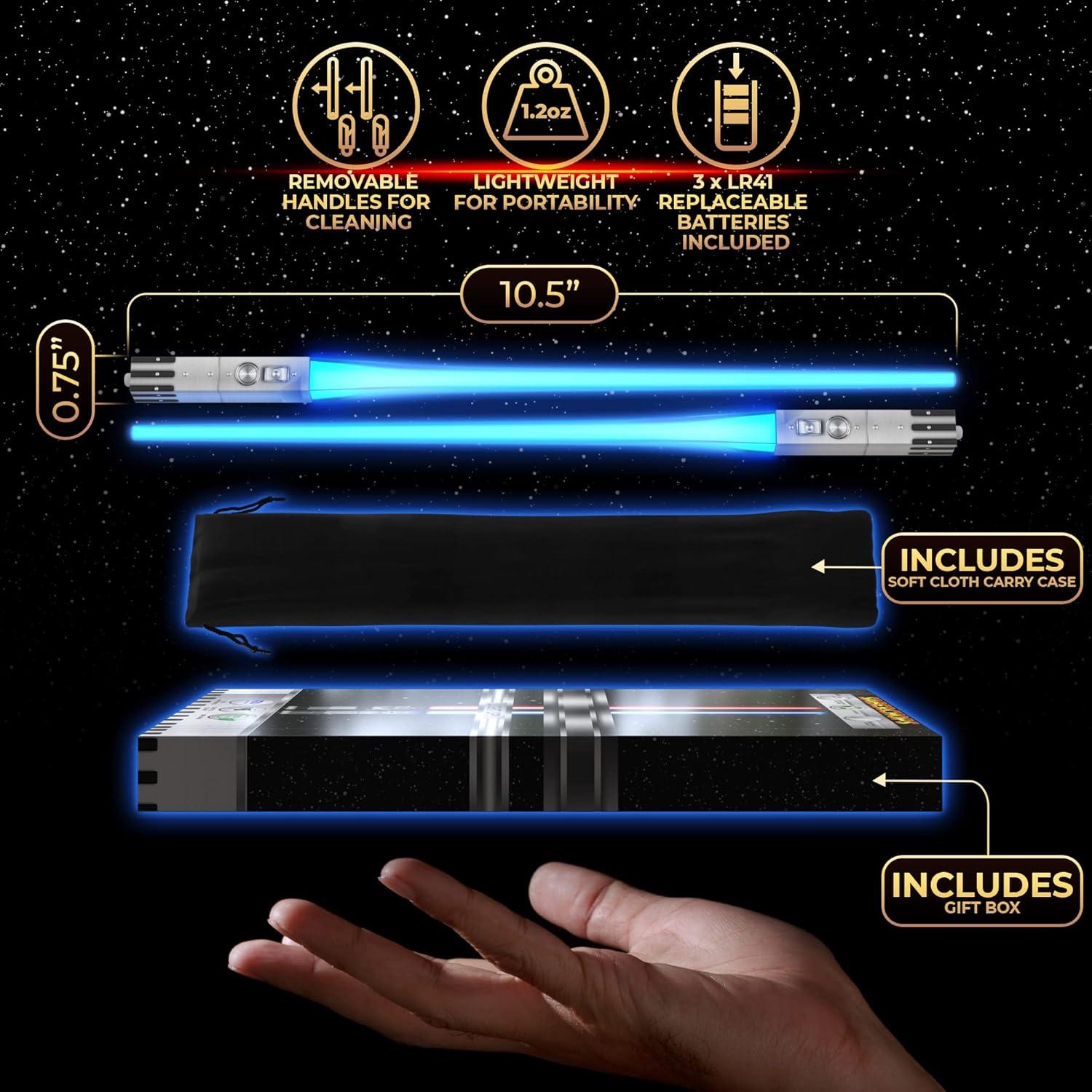 Palillos LED Sable de Luz Star Wars Saberchops 4 Pares