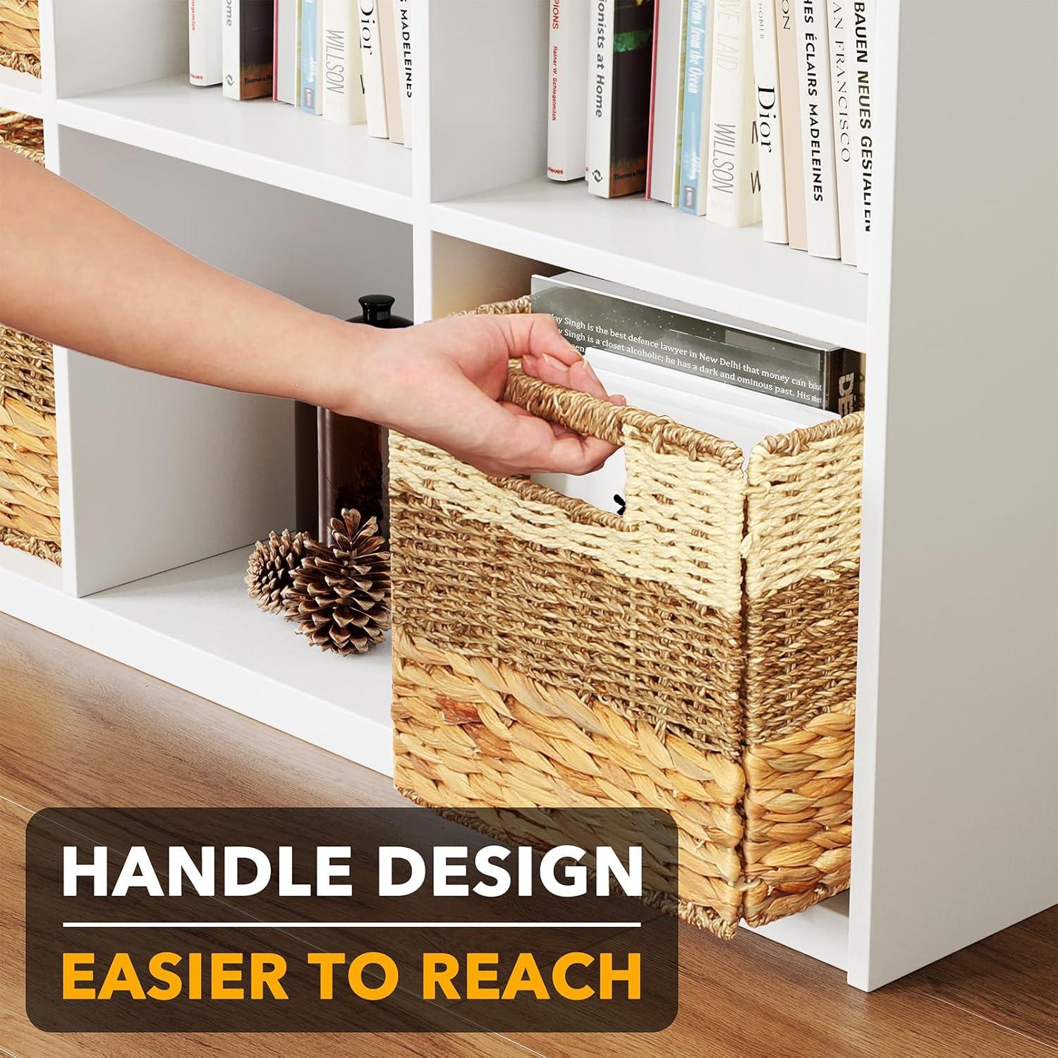 Canastas de Mimbre SpaceAid 4 Pack 26.67 cm Diseño 3 Patrones