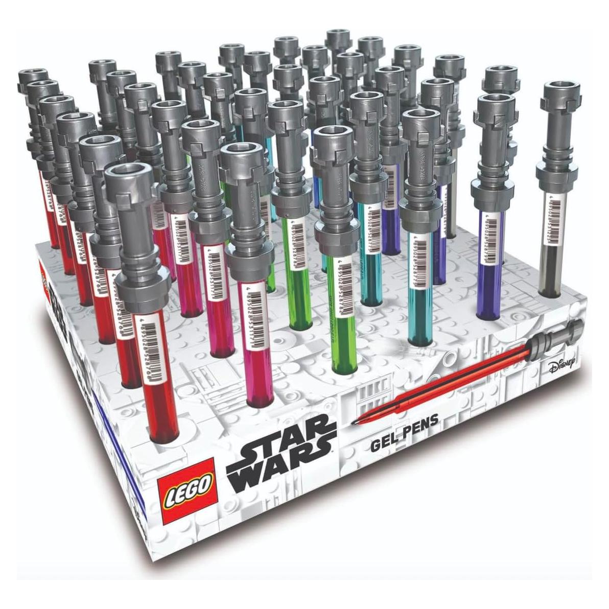 Bolígrafos de Gel Sable de Luz LEGO Star Wars 36 Piezas