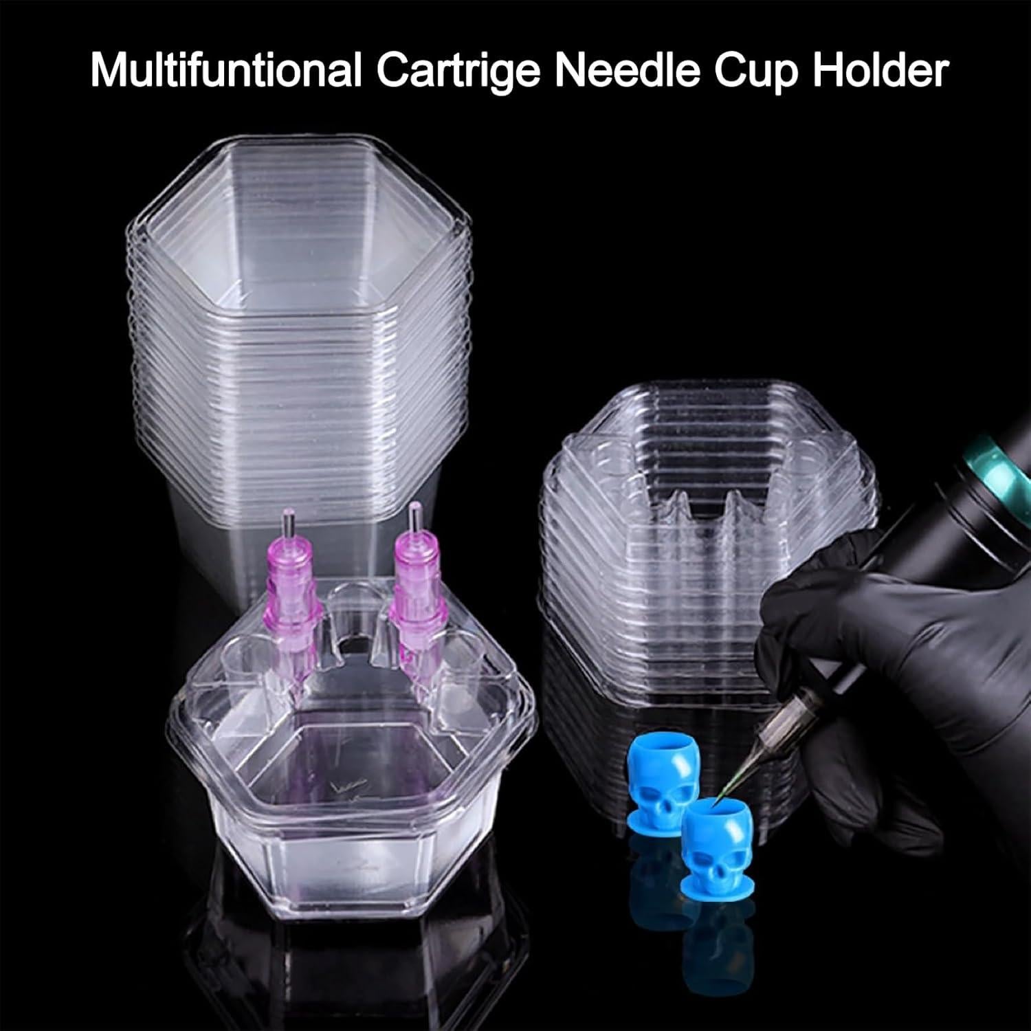 20 Tazas de Colmena Desechables Willaudy para Tatuaje