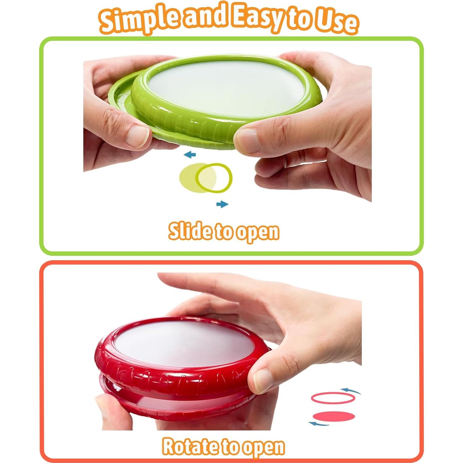 Set de 4 Cajas de Almacenamiento Silicona ACHYHAVIN 10.16x12.7cm