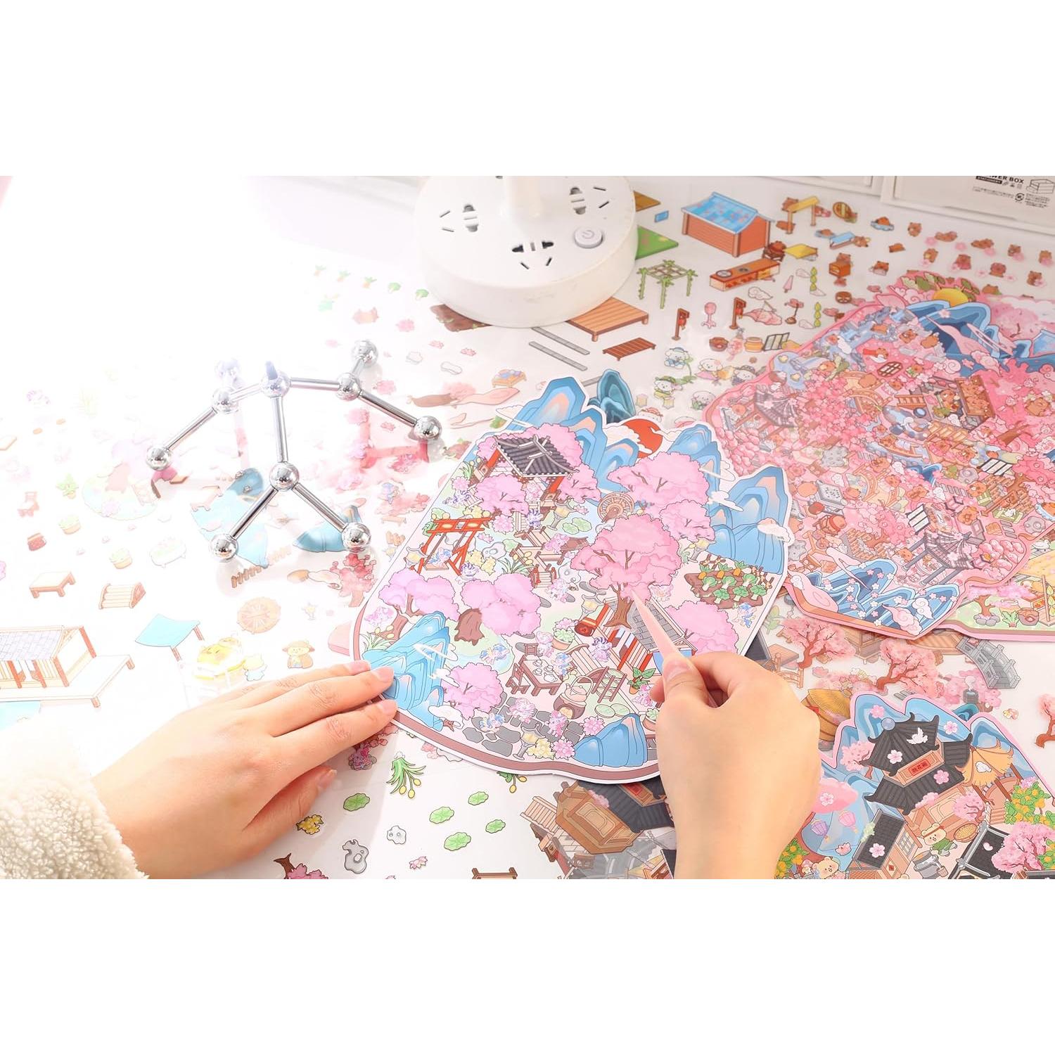 Pegatinas 3D DIY Genérico - Escenas de Manualidades para Adultos