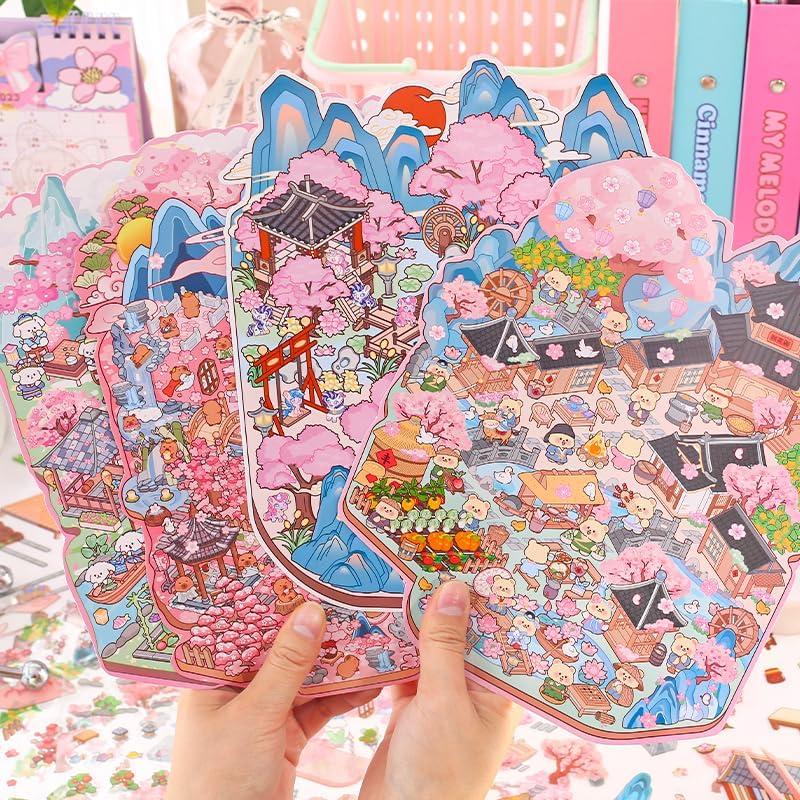 Pegatinas 3D DIY Genérico - Escenas de Manualidades para Adultos