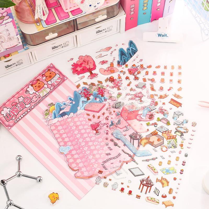 Pegatinas 3D DIY Genérico - Escenas de Manualidades para Adultos