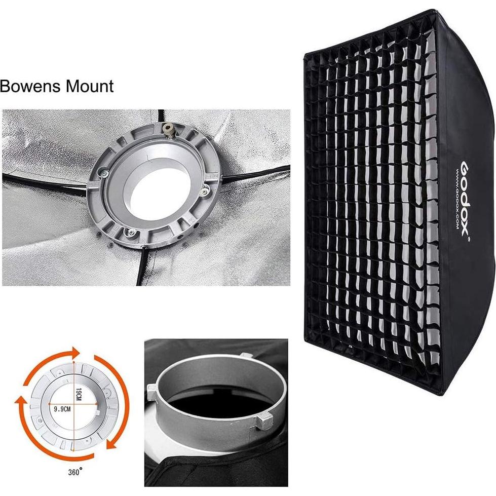 Softbox Godox 60x90 cm Bowens para Fotografía de Estudio