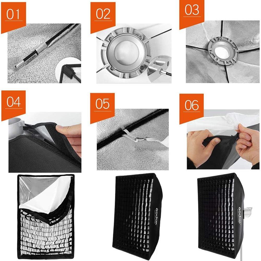 Softbox Godox 60x90 cm Bowens para Fotografía de Estudio