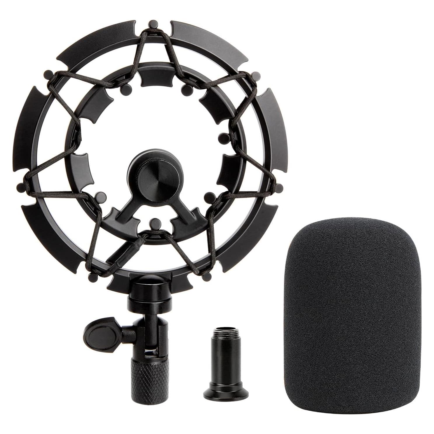 Soporte de choque Razer Seiren X con filtro anti-pop y adaptador