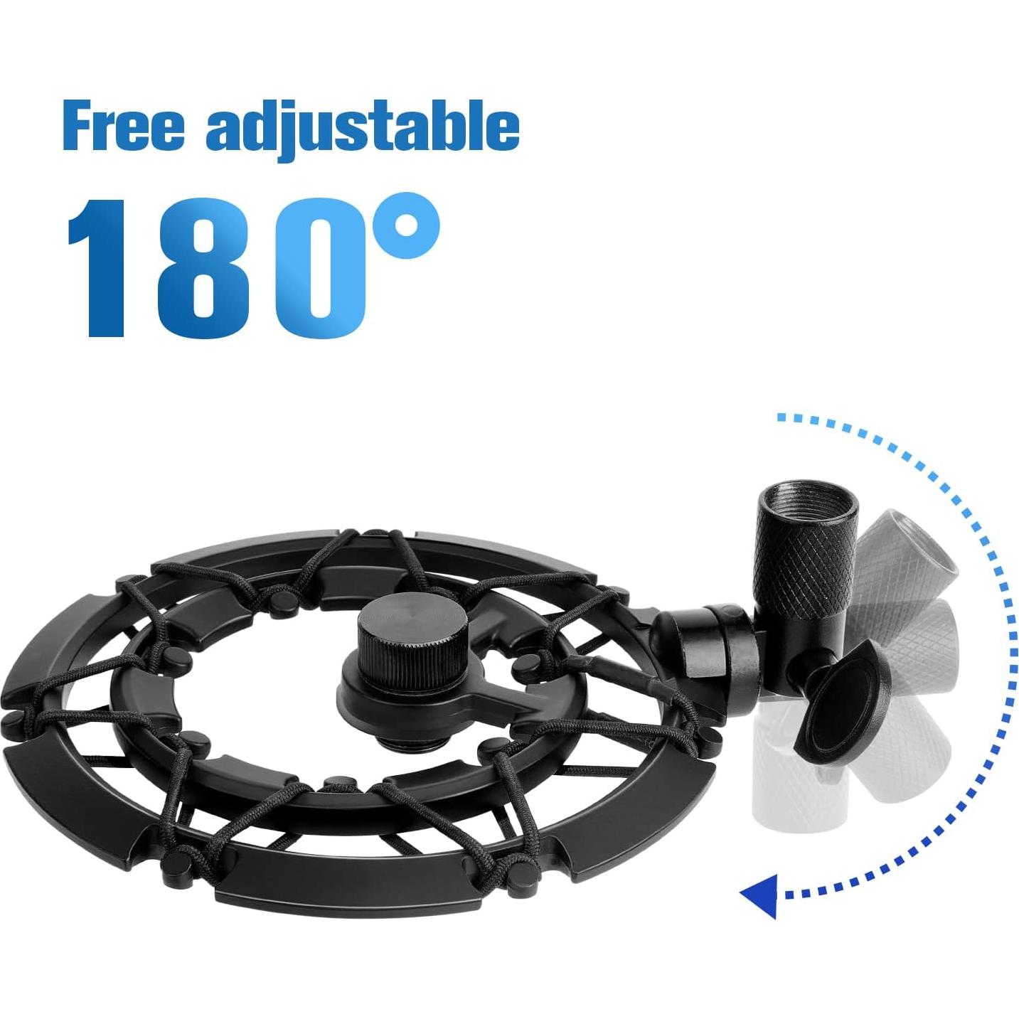 Soporte de choque Razer Seiren X con filtro anti-pop y adaptador