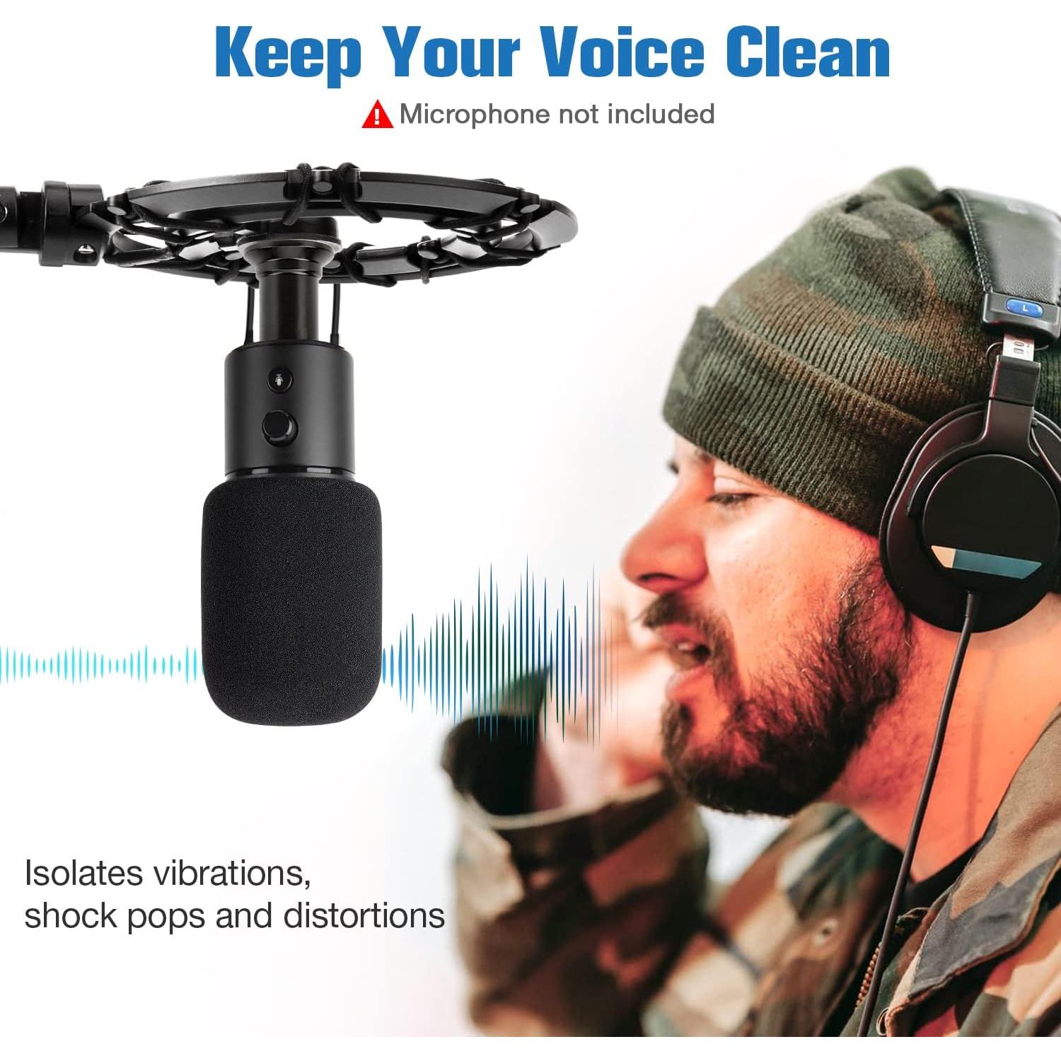 Soporte de choque Razer Seiren X con filtro anti-pop y adaptador