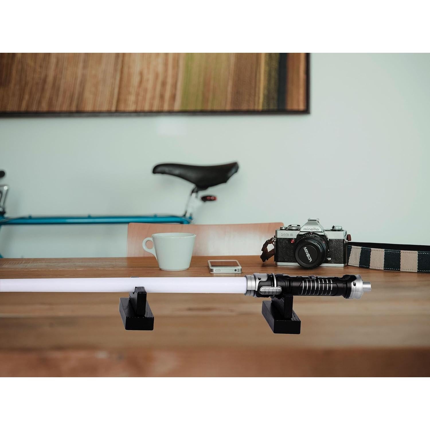 Soporte de Exhibición de Sable de Luz WANLIAN de Madera