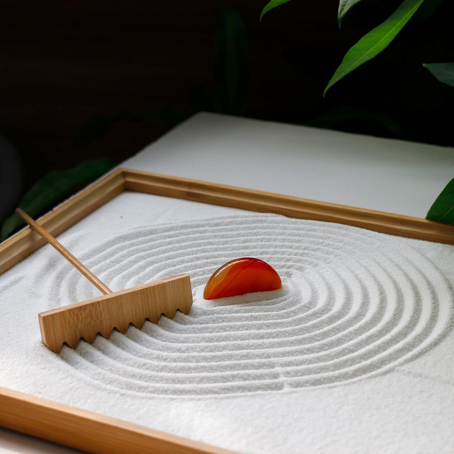 Set de Jardín Zen de 22 Piezas JJJ Arts - Rastrillos de Bambú