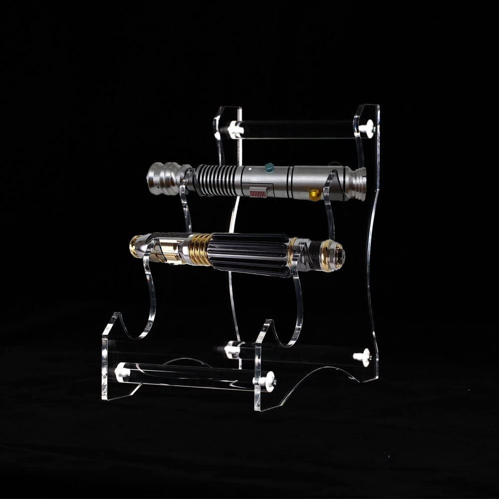 Soporte de Sable de Luz Acrílico HHUXIUE 3 Niveles Transparente