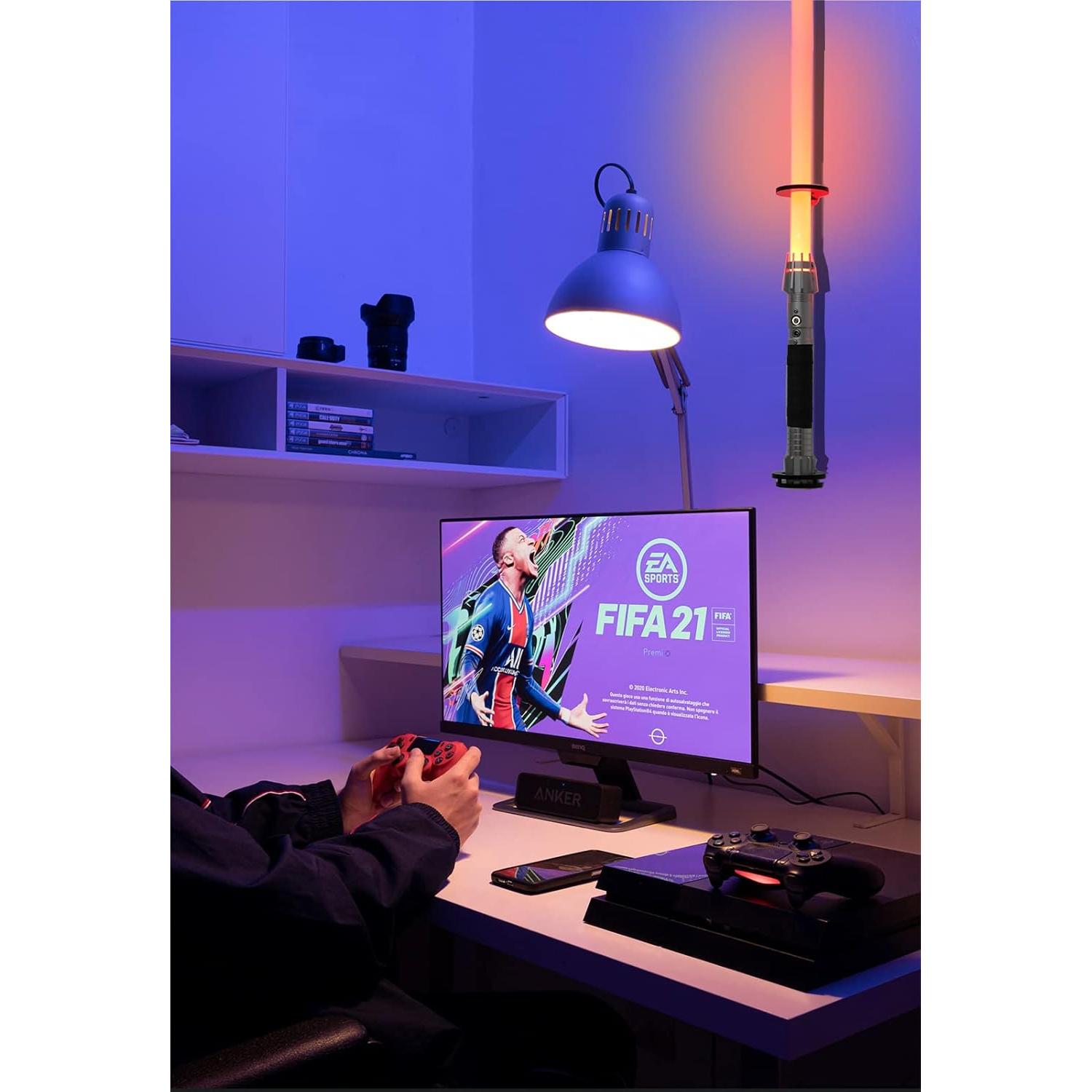 Soporte de Pared para Sable de Luz WANLIAN Acrílico Transparente