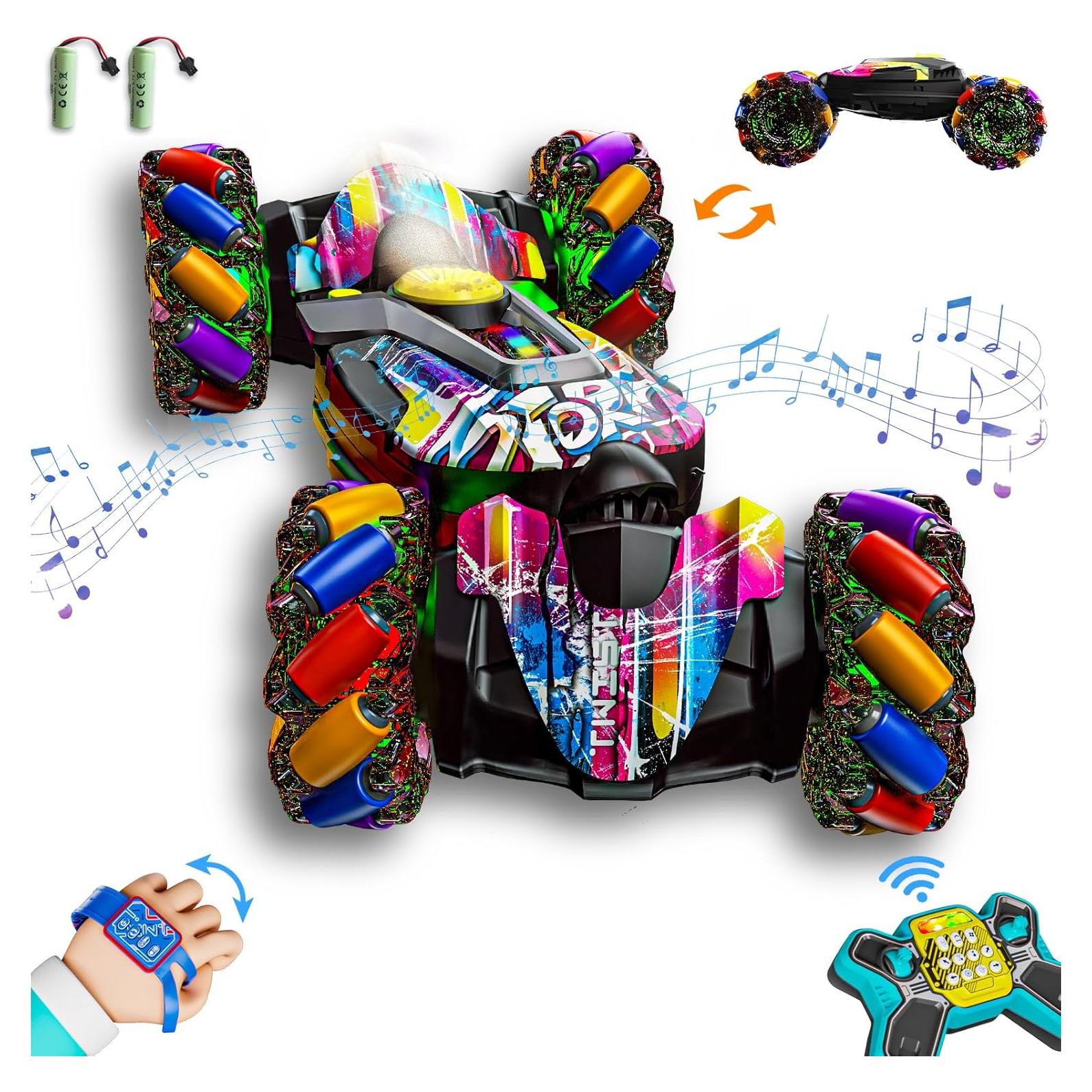 Coche Acrobático RC UJROQI 4WD 360° para Niños 3-12 Años