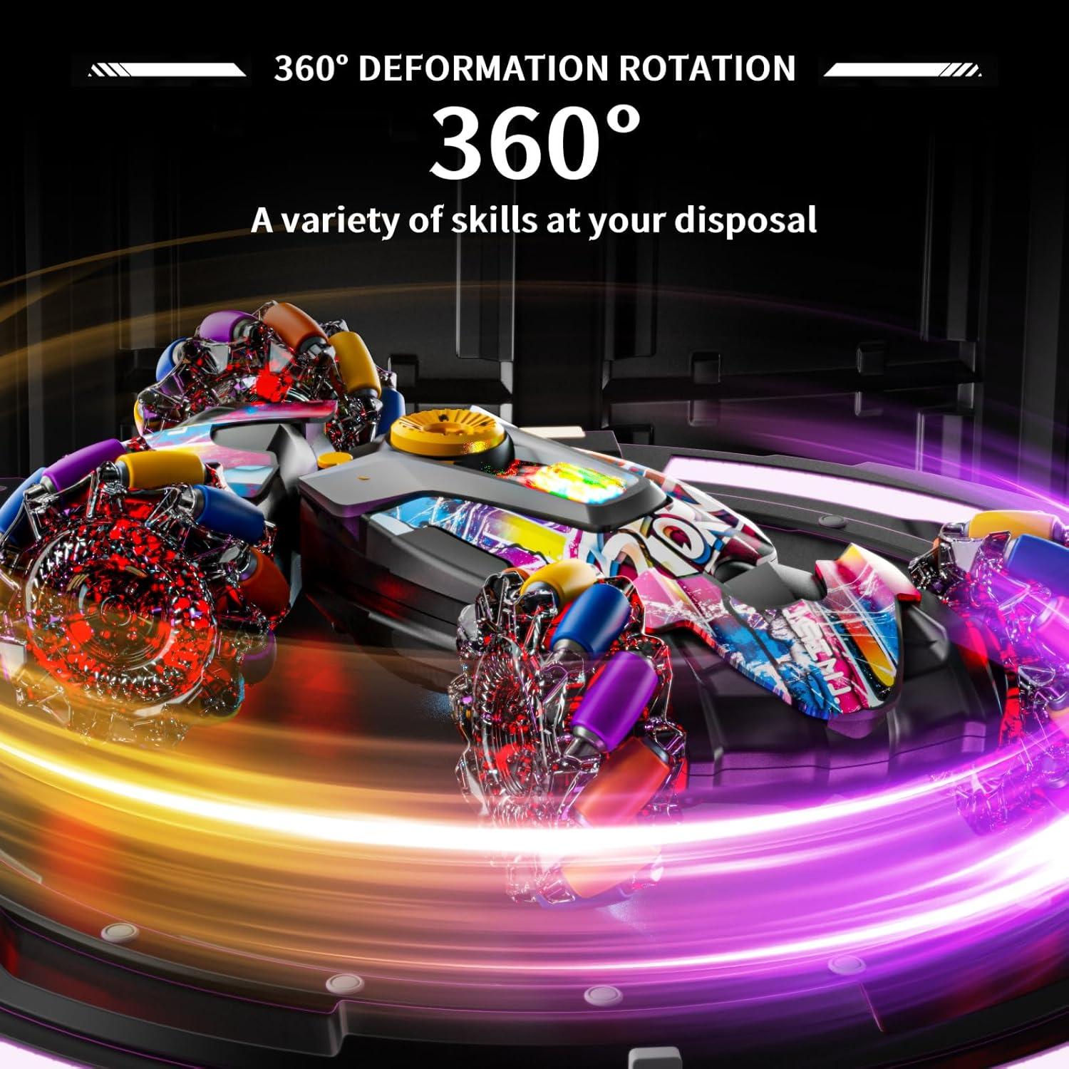 Coche Acrobático RC UJROQI 4WD 360° para Niños 3-12 Años